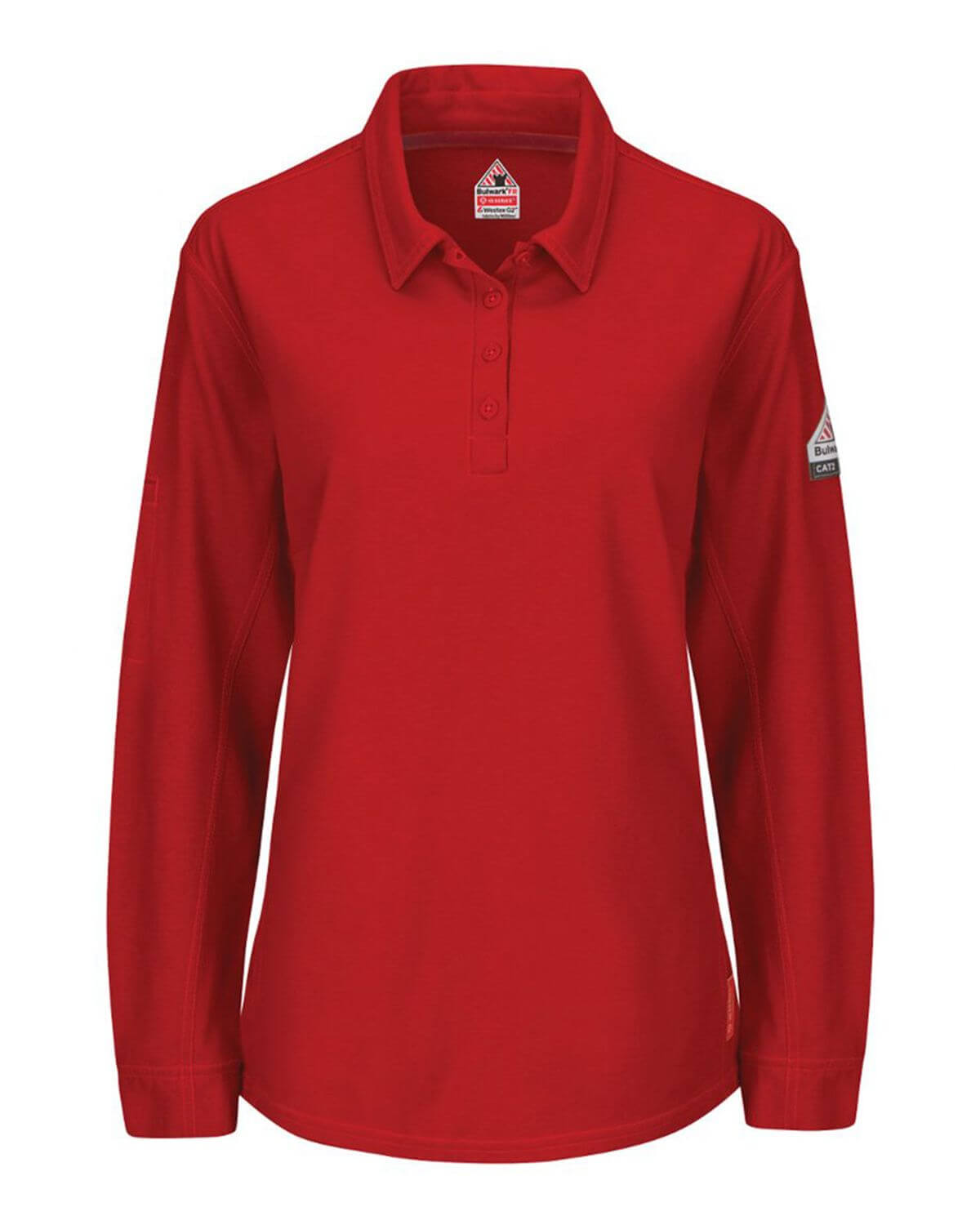 QT15 Bulwark iQ Series Womens Long Sleeve Polo with 4-Button Placket QT15 Bulwark iQ Series Womens Long Sleeve Polo with 4-Button Placket