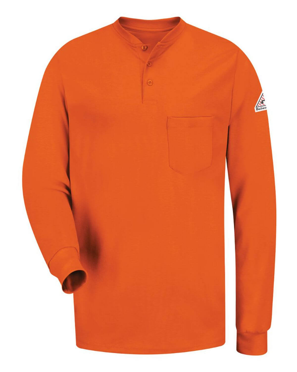 SEL2L Bulwark Long Sleeve Tagless Henley Shirt - Long Sizes SEL2L Bulwark Long Sleeve Tagless Henley Shirt - Long Sizes