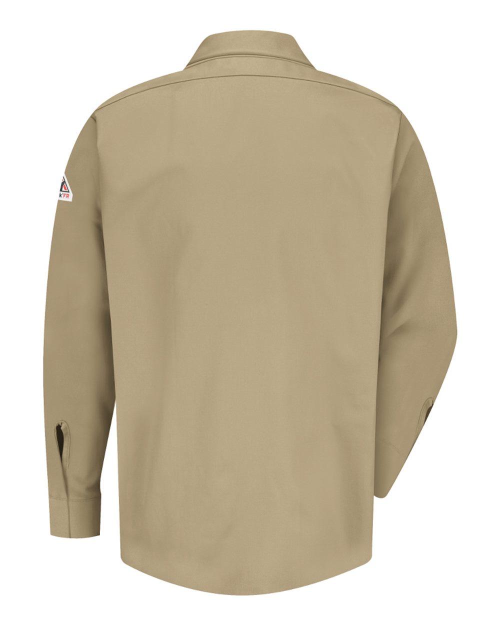 SLS2 Bulwark Concealed-Gripper Pocketless Work Shirt - Back Image