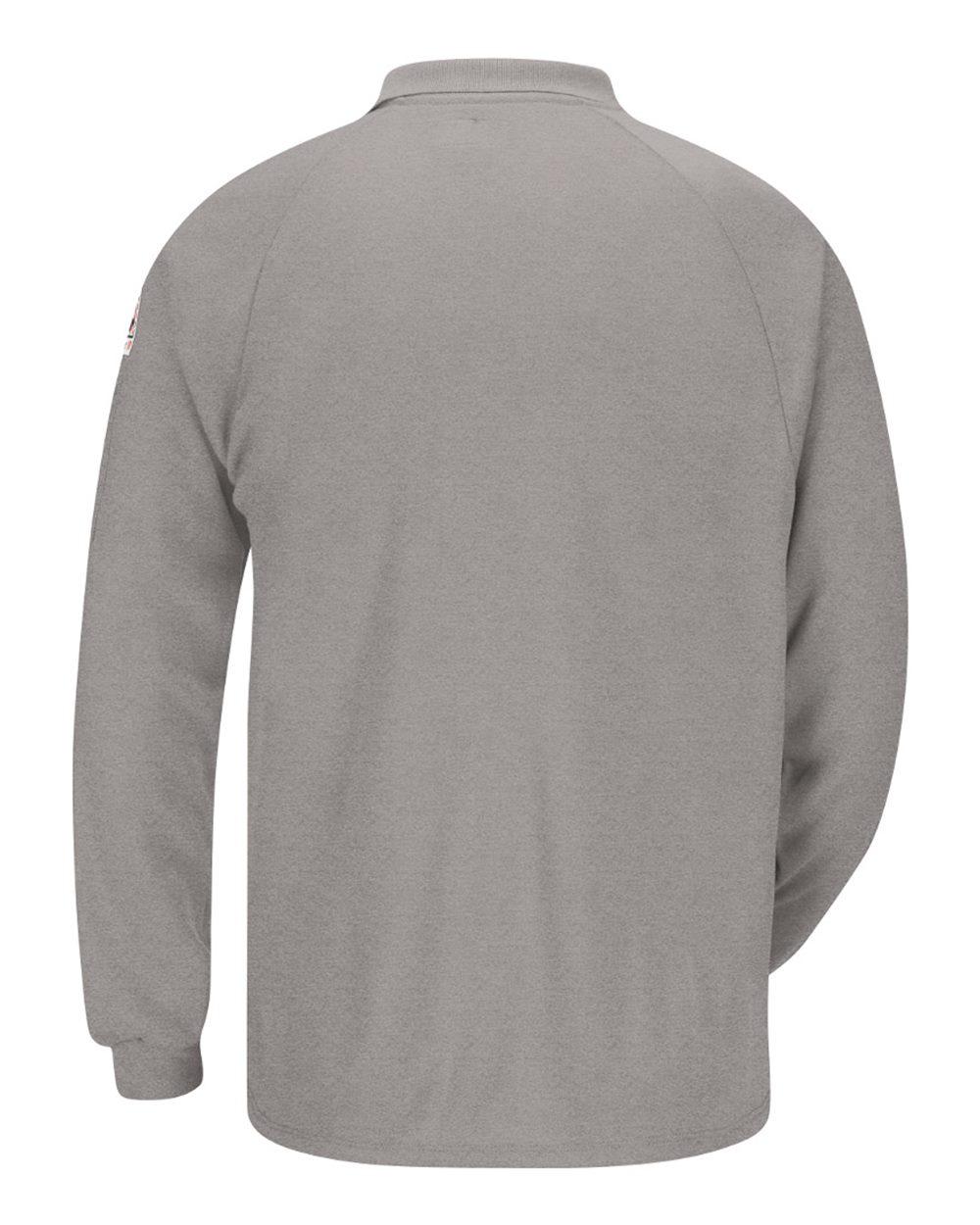 SMP2 Bulwark Classic Long Sleeve Polo - CoolTouch2 - Back Image