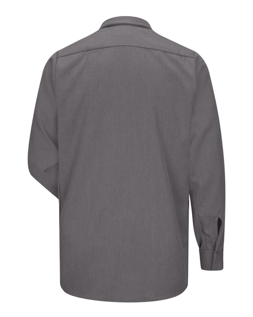 SMS2L Bulwark Concealed-Gripper Pocketless Long Sleeve Shirt - CoolTouch 2 - Long Sizes - Back Image