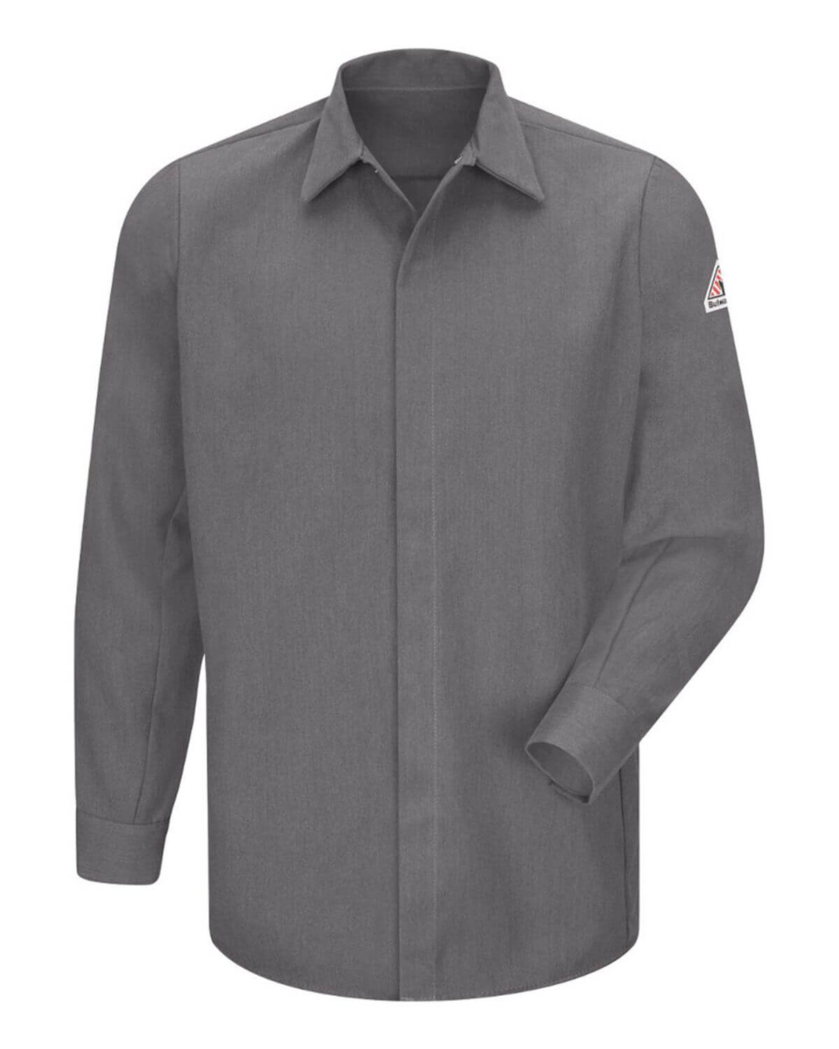 SMS2L Bulwark Concealed-Gripper Pocketless Long Sleeve Shirt - CoolTouch 2 - Long Sizes