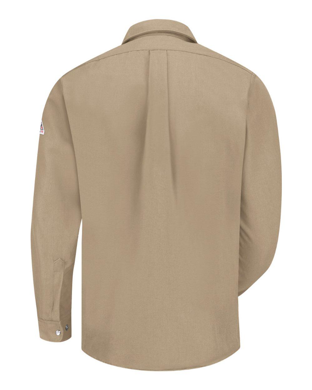 SNS2L Bulwark Snap-Front Uniform Shirt - Nomex IIIA - 4.5 oz. - Long Sizes - Back Image
