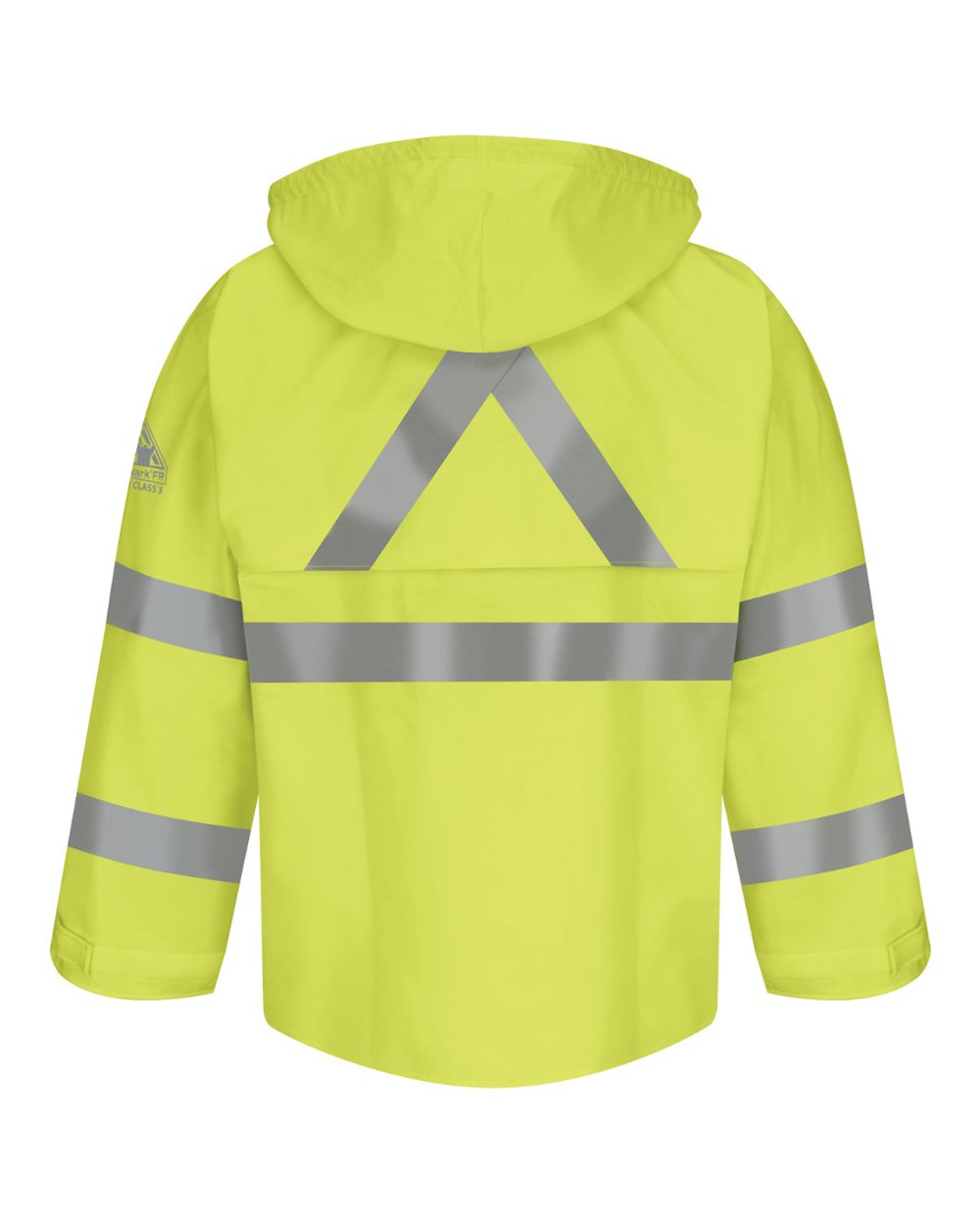 JXN4 Bulwark Hi-Visibility Flame-Resistant Rain Jacket - Back Image
