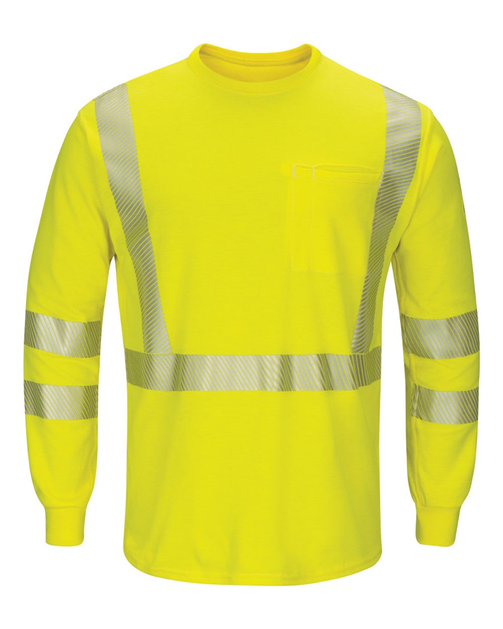 SMK8L Bulwark Hi-Visibility Lightweight Long Sleeve T-Shirt - Long Sizes