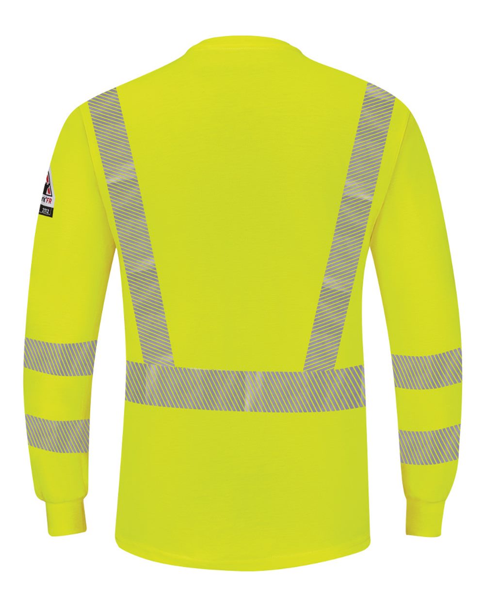 SML4 Bulwark Hi-Visibility Lightweight Long Sleeve Henley - Back Image