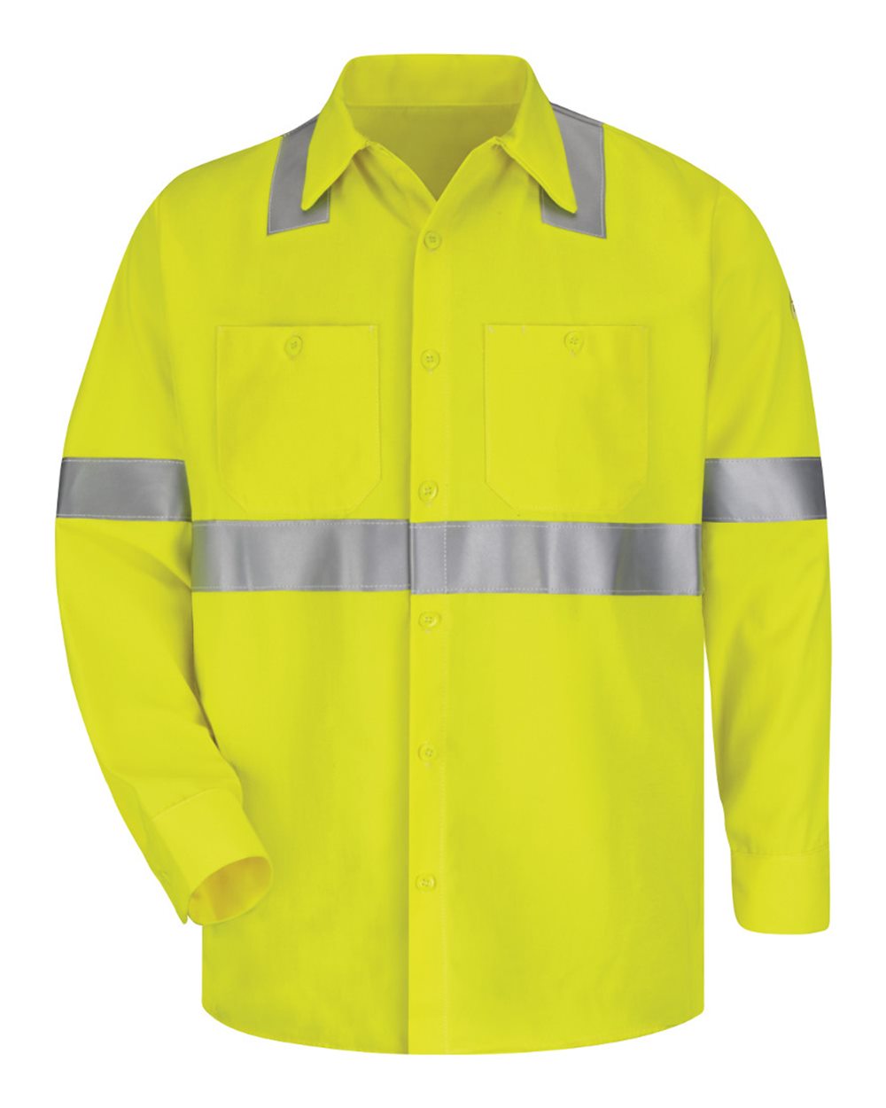 SMW4 Bulwark High Visibility Long Sleeve Work Shirt SMW4 Bulwark High Visibility Long Sleeve Work Shirt