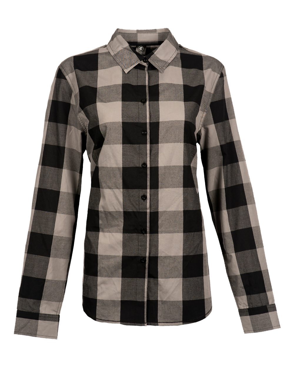 5203 Burnside Womens Buffalo Plaid Long Sleeve Shirt Zoom Image