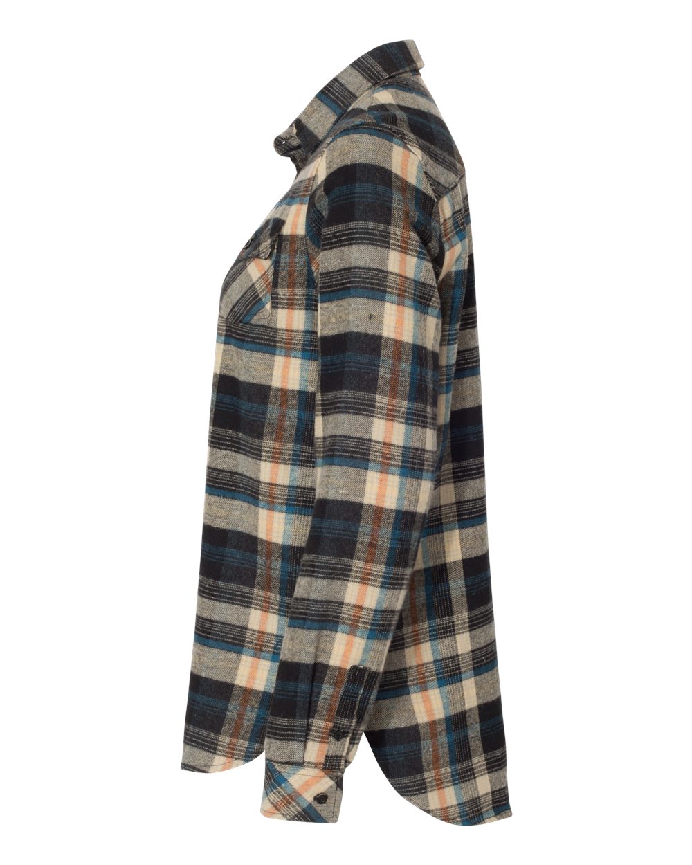 5210 Burnside Womens Yarn-Dyed Long Sleeve Flannel Shirt - Siide Image