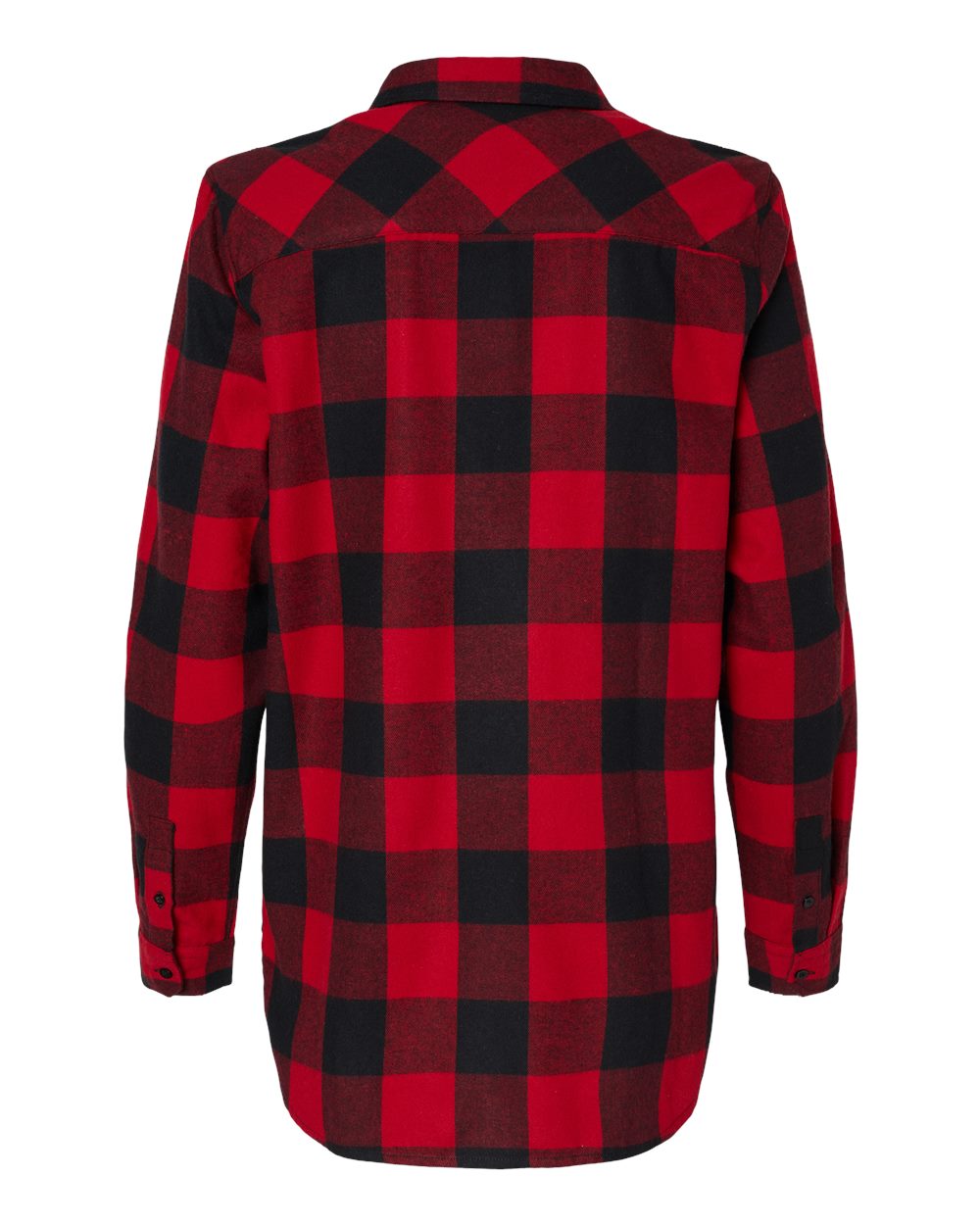 5215 Burnside Womens Boyfriend Flannel - Back Image