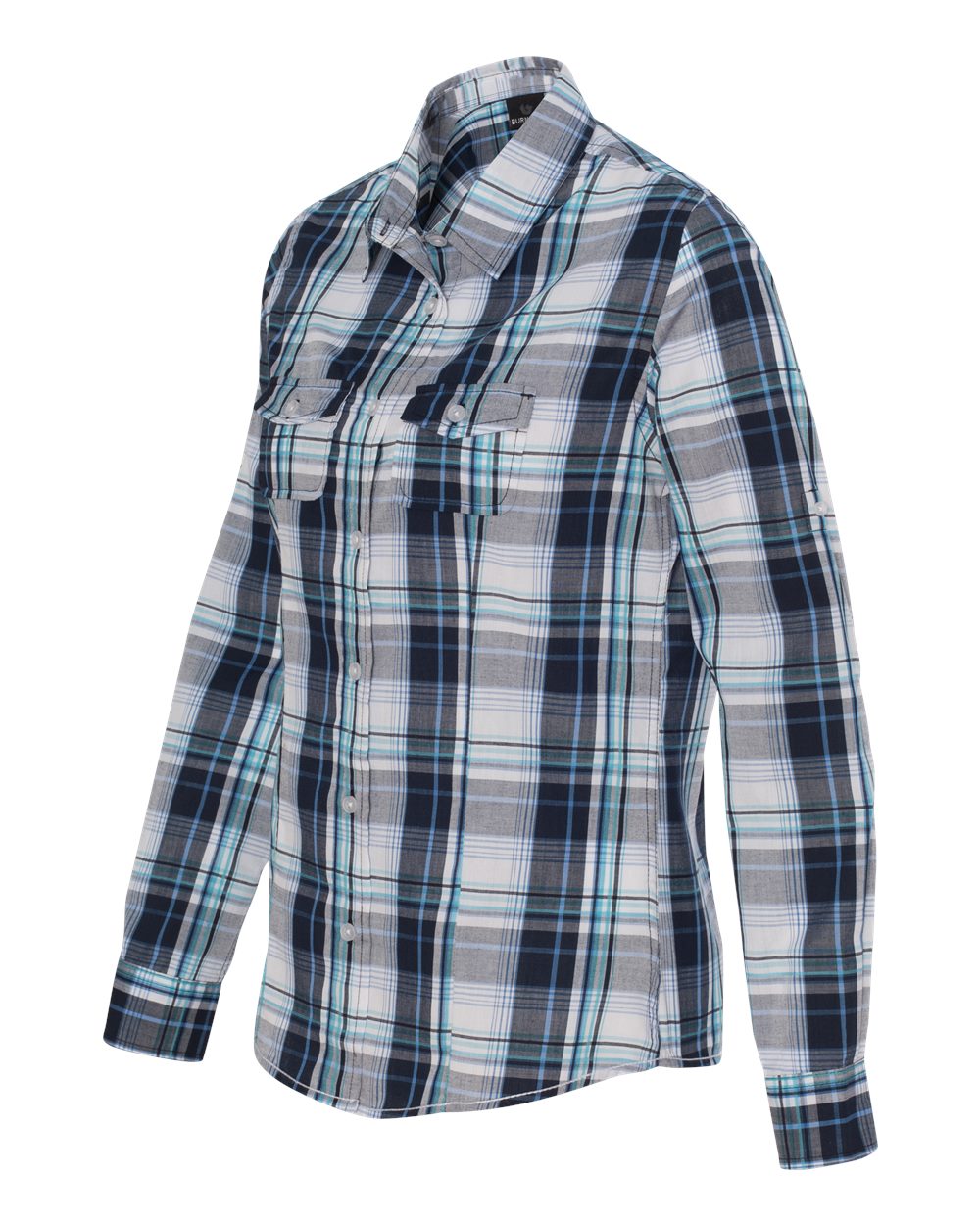 5222 Burnside Womens Long Sleeve Plaid Shirt - Siide Image