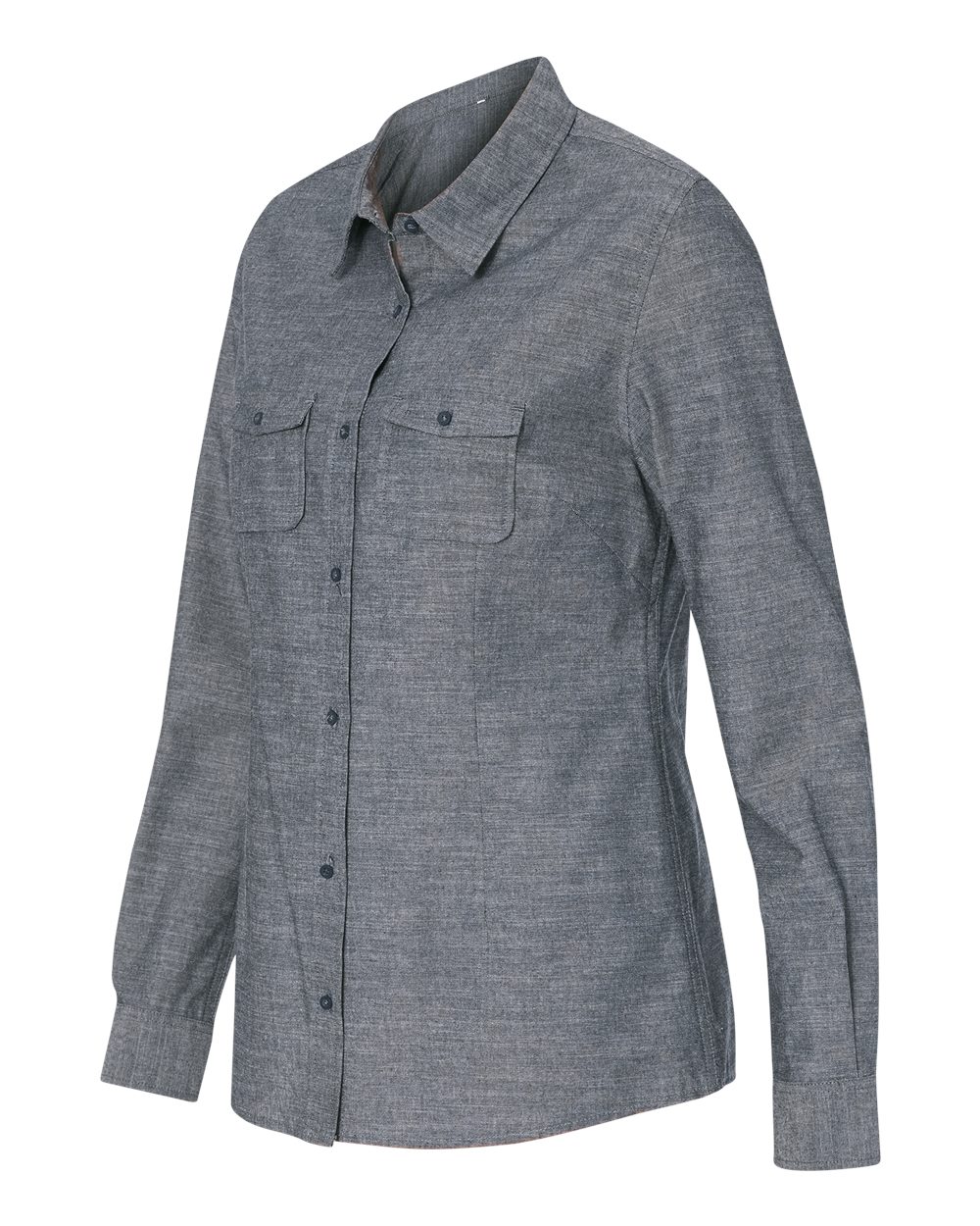 5255 Burnside Womens Long Sleeve Chambray - Siide Image