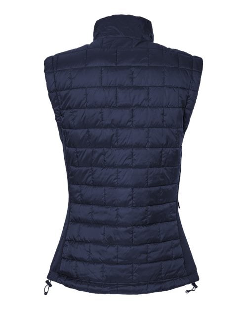 5703 Burnside Womens Elemental Puffer Vest - Back Image