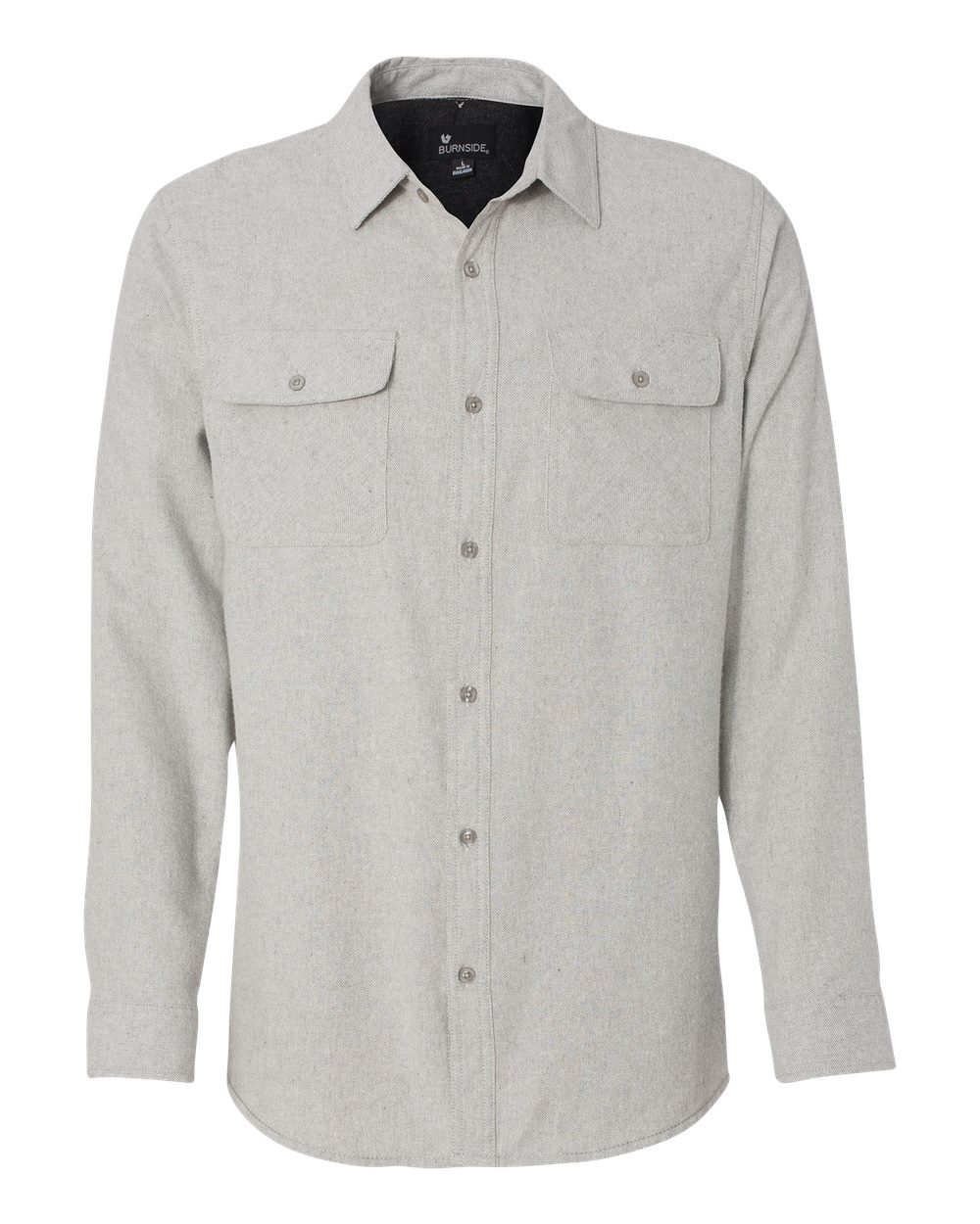 8200 Burnside Long Sleeve Solid Flannel Shirt
