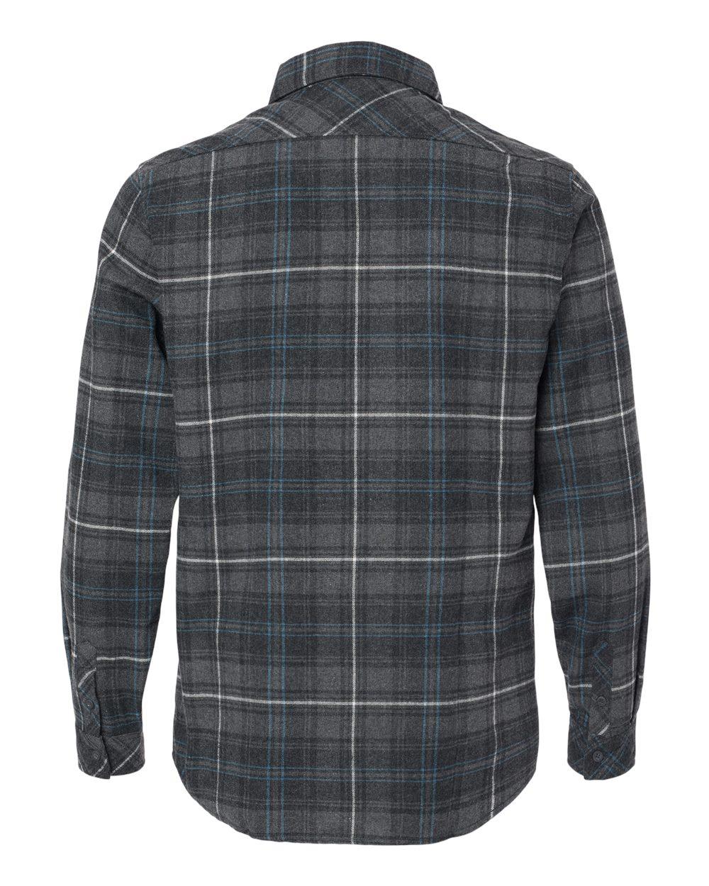 8212 Burnside Open Pocket Long Sleeve Flannel Shirt 8212 Burnside Open Pocket Long Sleeve Flannel Shirt - Back Image