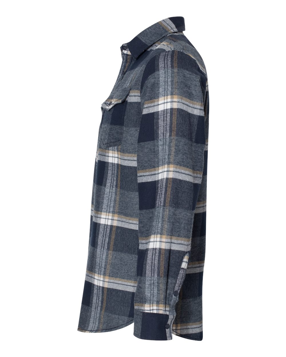 8219 Burnside Snap Front Long Sleeve Plaid Flannel Shirt 8219 Burnside Snap Front Long Sleeve Plaid Flannel Shirt - Siide Image