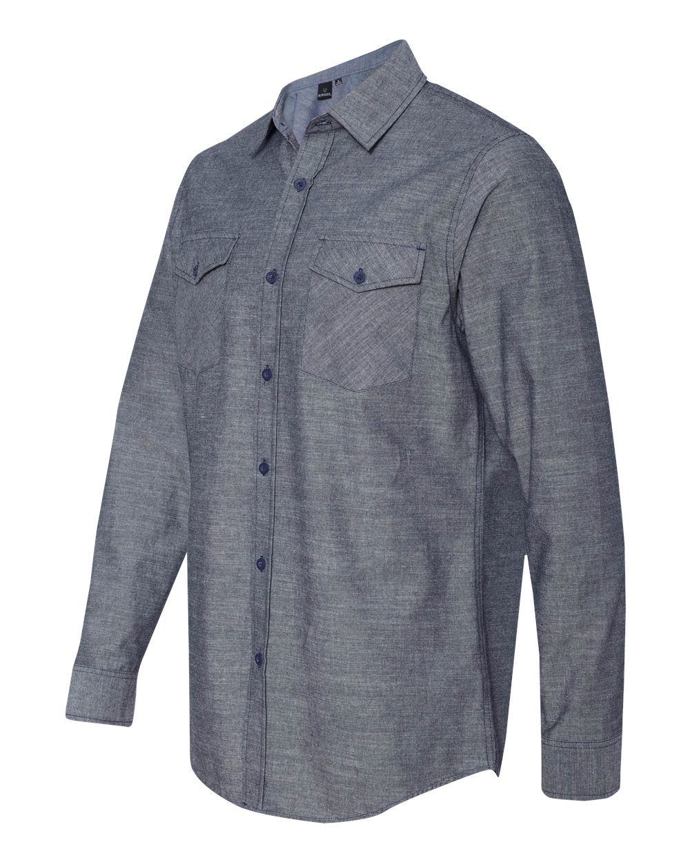 8255 Burnside Chambray Long Sleeve Shirt - Siide Image