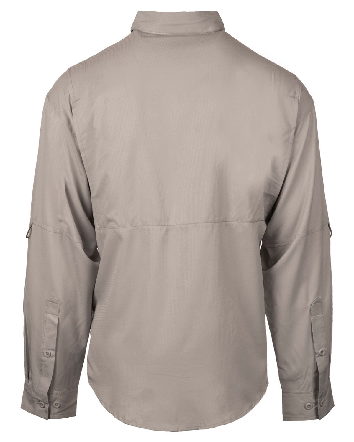B2299 Burnside Mens Functional Long-Sleeve Fishing Shirt - Back Image
