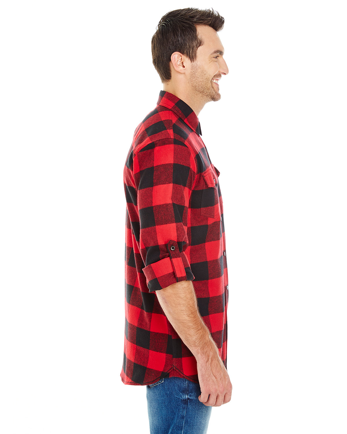 B8210 Burnside Mens Plaid Flannel Shirt B8210 Burnside Mens Plaid Flannel Shirt - Siide Image