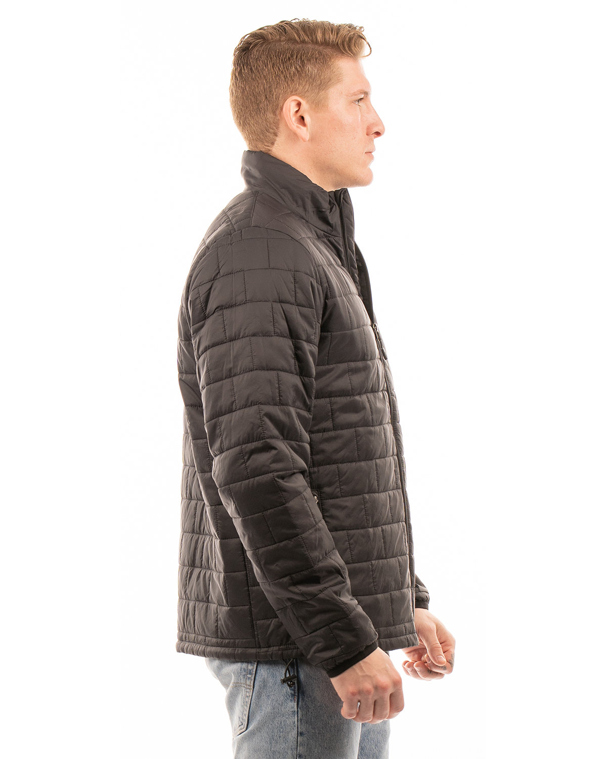B8713 Burnside Adult Box Quilted Puffer Jacket - Siide Image