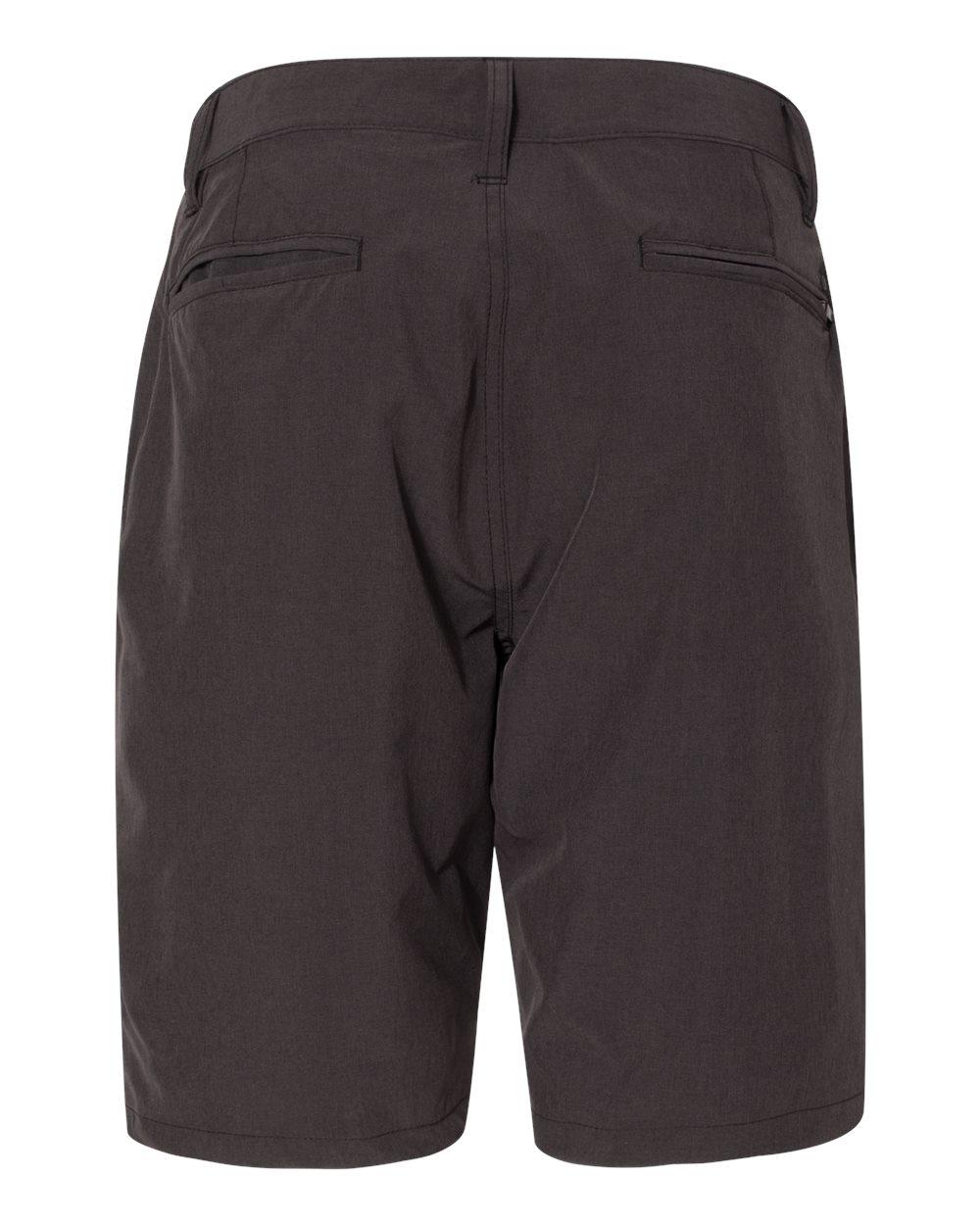 B9820 Burnside Mens Hybrid Stretch Short - Back Image
