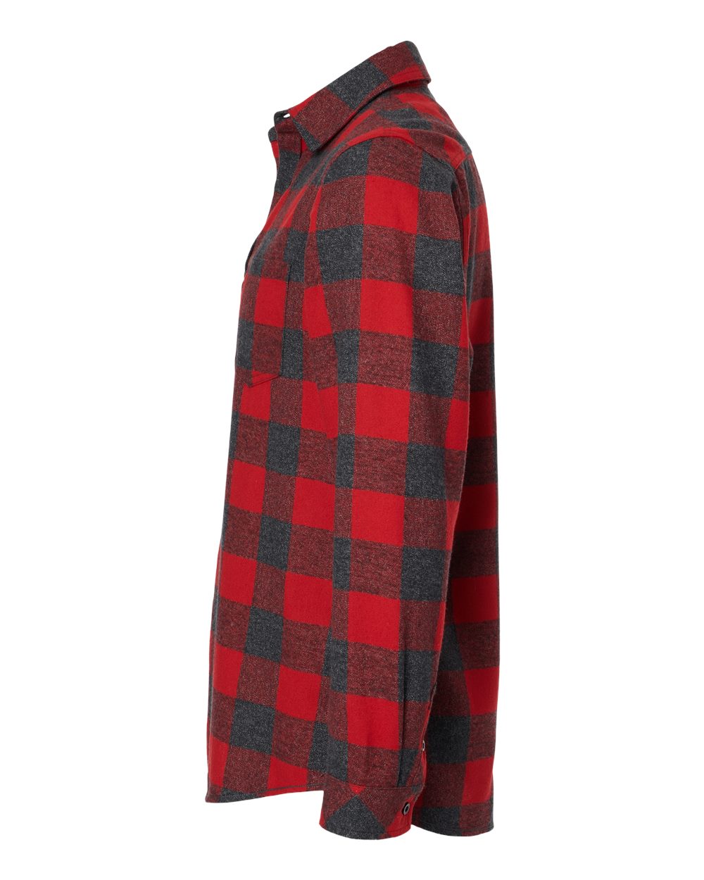 8212 Burnside Open Pocket Long Sleeve Flannel Shirt - Siide Image