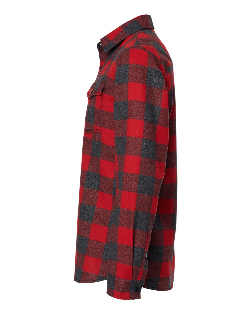 8219 Burnside Snap Front Long Sleeve Plaid Flannel Shirt - Siide Image