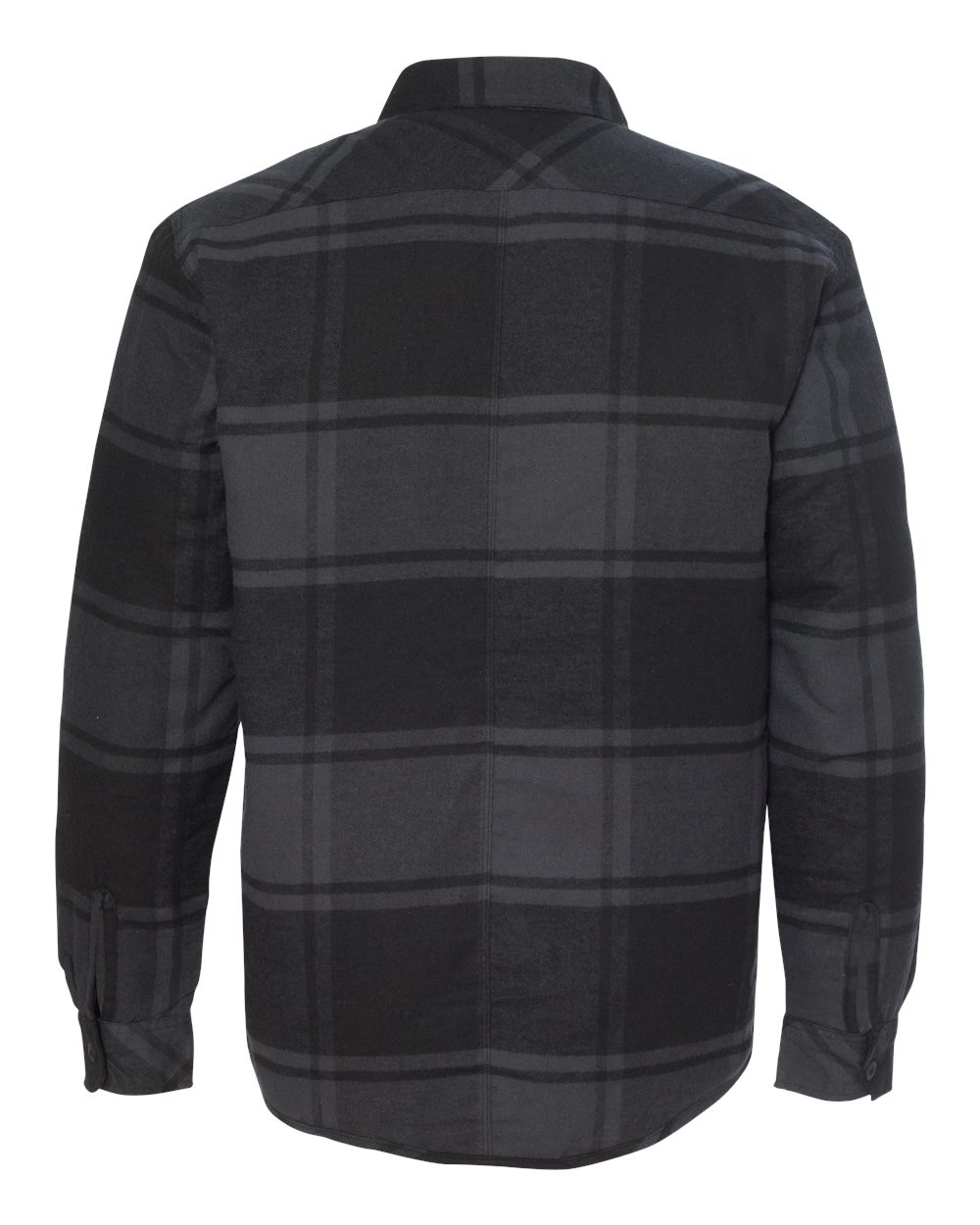 8610 Burnside Quilted Flannel Jacket - Back Image