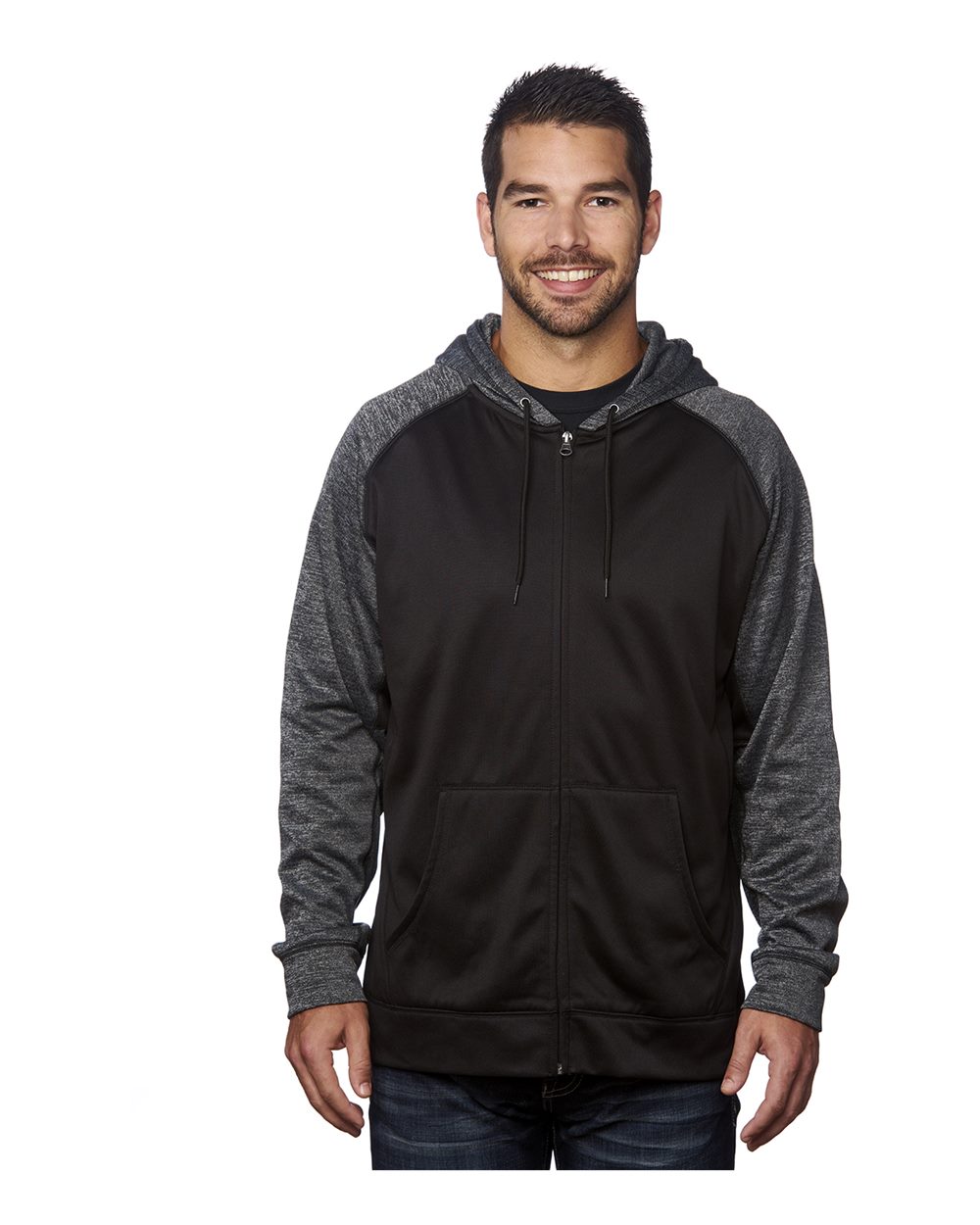8660 Burnside Performance Raglan Full-Zip Sweatshirt 8660 Burnside Performance Raglan Full-Zip Sweatshirt