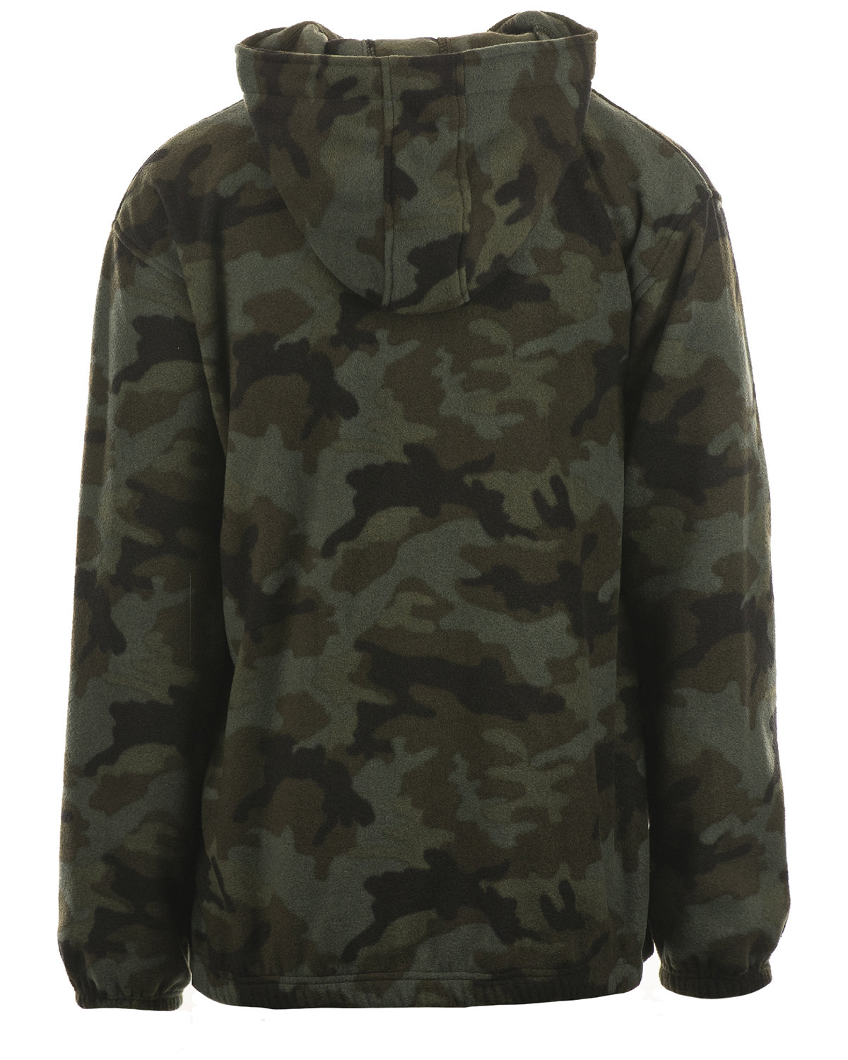 B3600 Burnside Mens Polar Fleece Quarter-Zip Pullover - Back Image