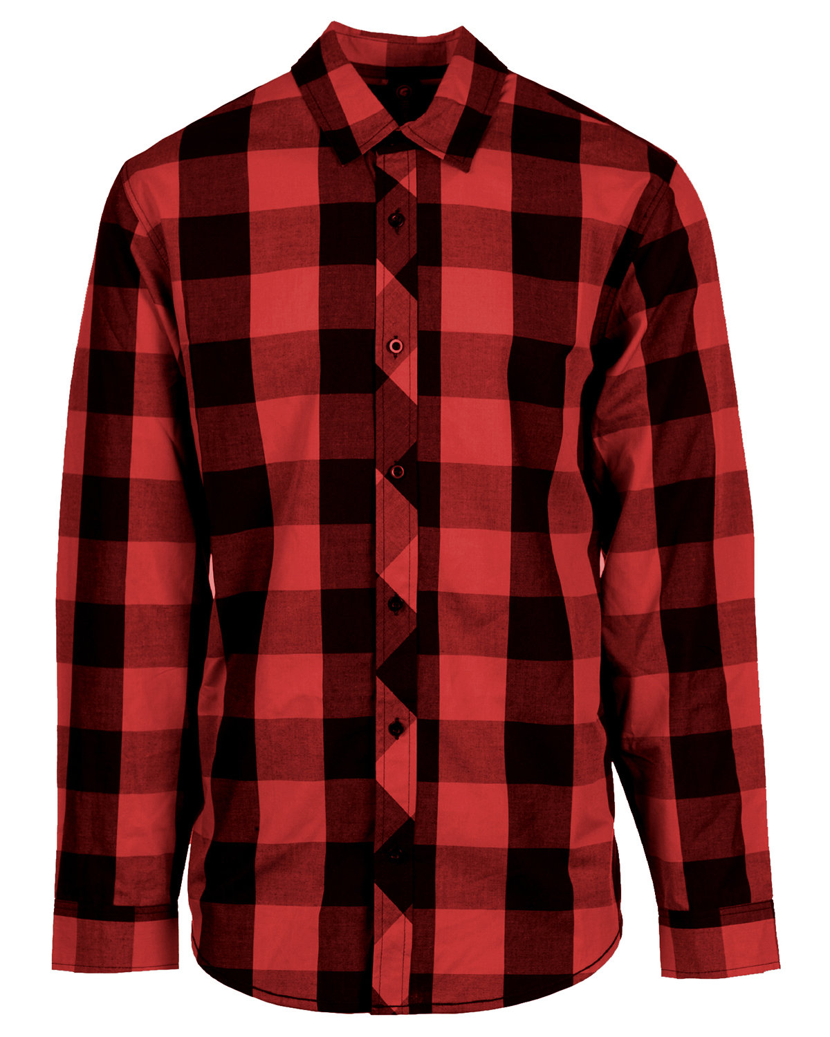 B8203 Burnside Mens Buffalo Plaid Woven Shirt Zoom Image