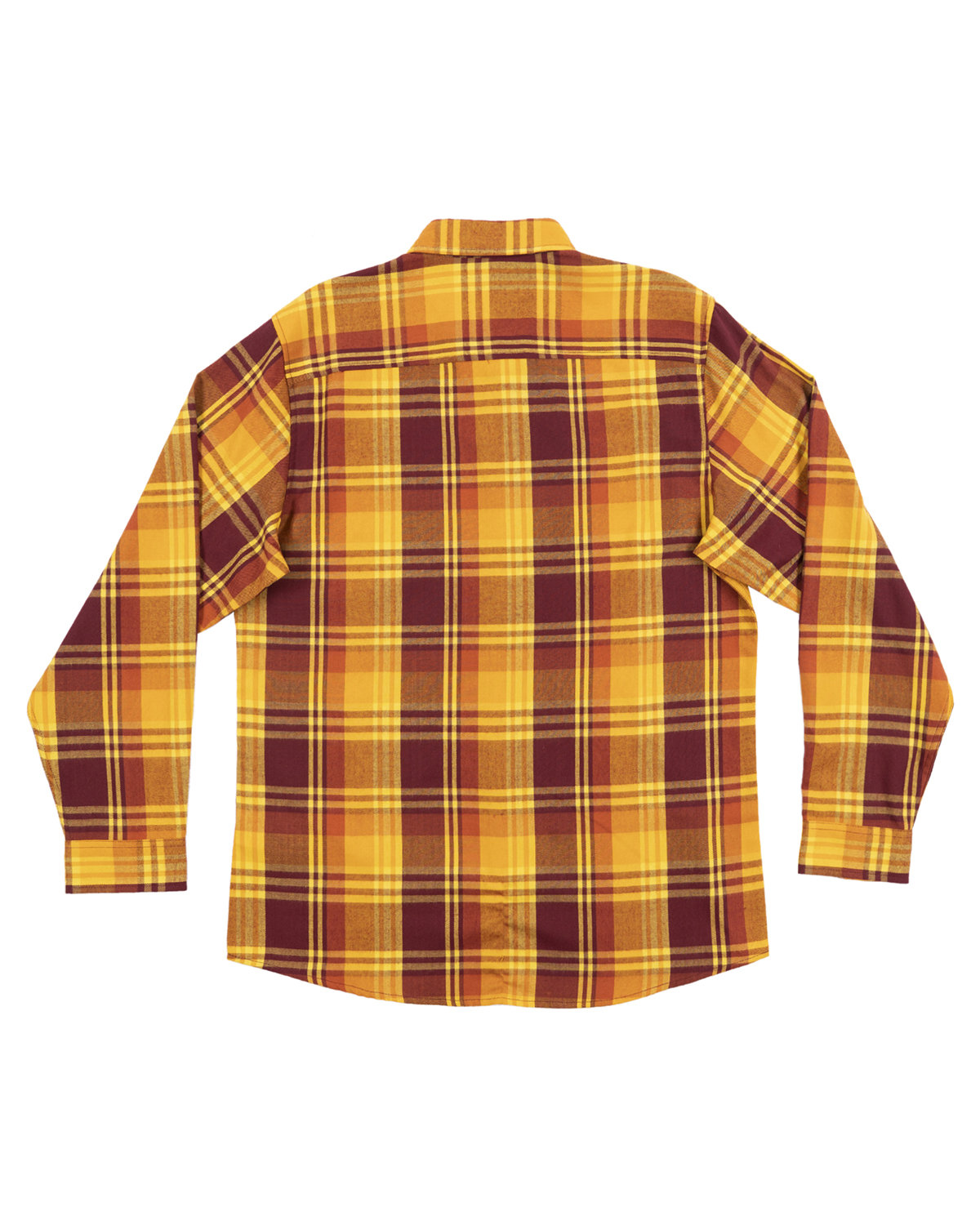 B8220 Burnside Mens Perfect Flannel Work Shirt - Back Image