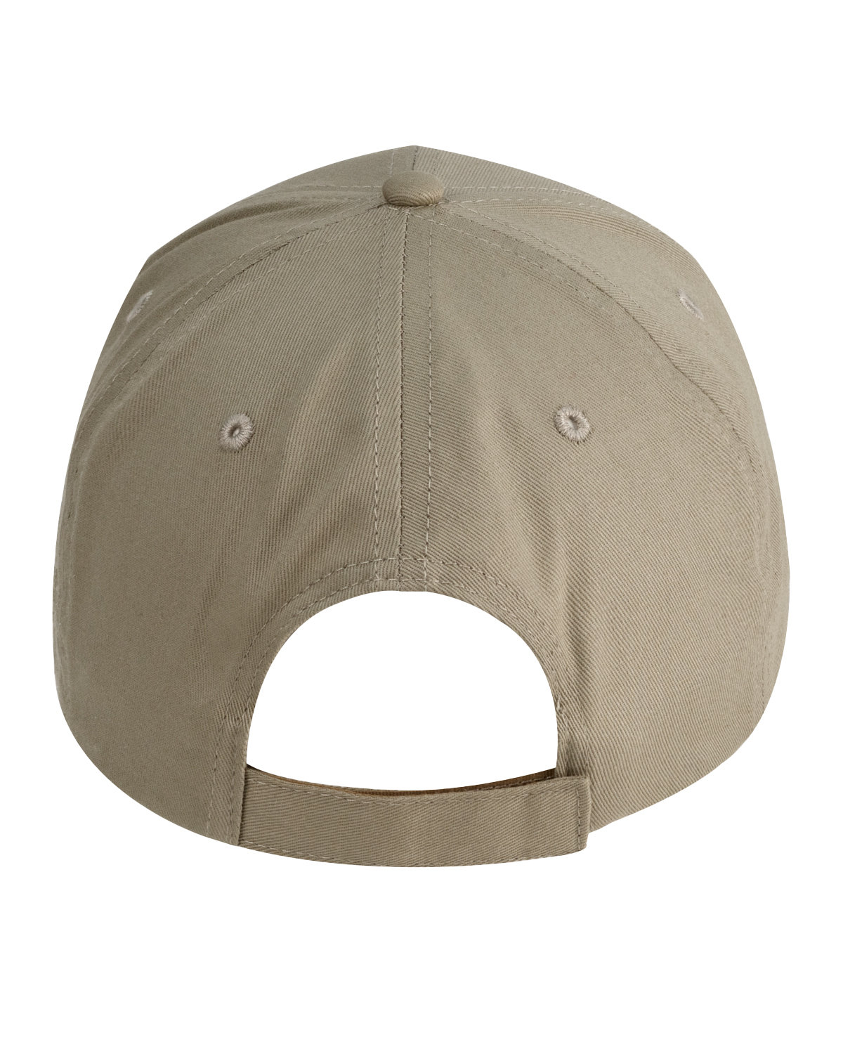 BX020 Big Accessories 6-Panel Structured Twill Cap - Back Image