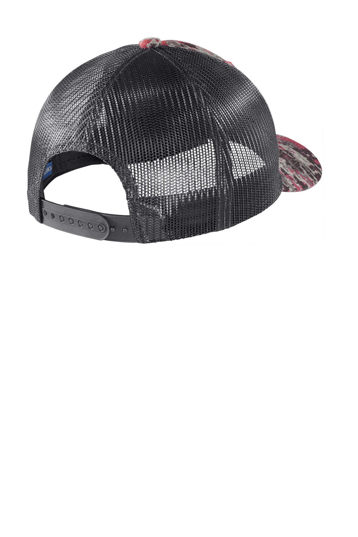 C114 Port Authority Digi Camo Snapback Trucker Cap - Back Image