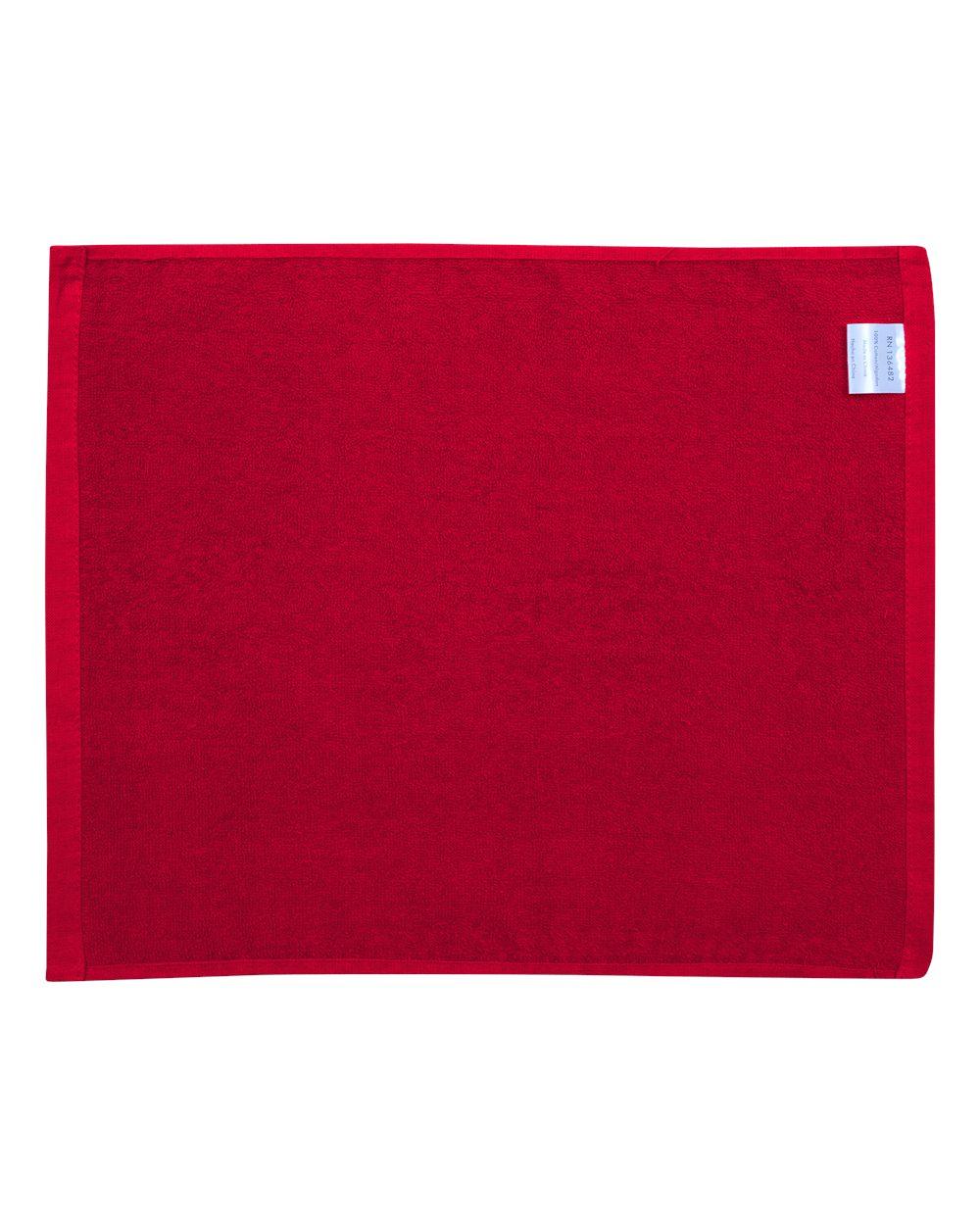 C1518 Carmel Towel Company Velour Hemmed Towel - Back Image