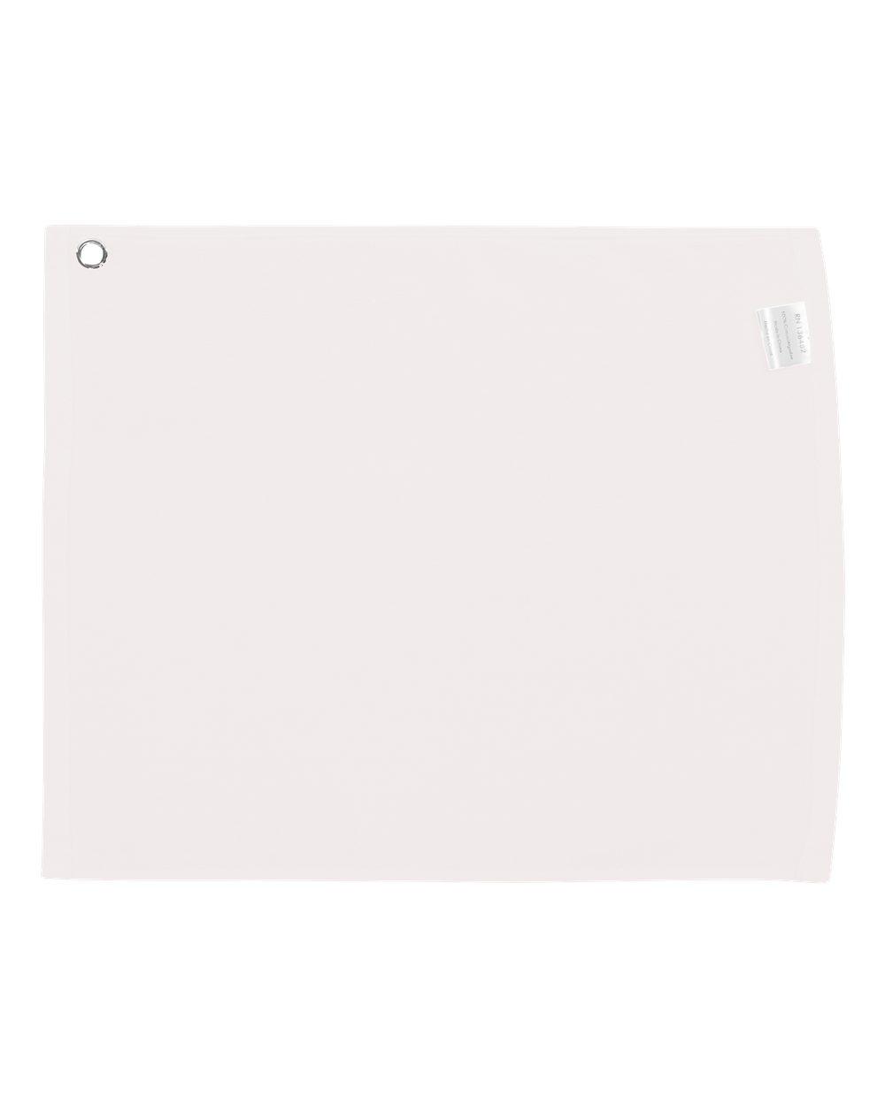 C1518GH Carmel Towel Company Velour Hemmed Towel with Grommet & Hook - Back Image