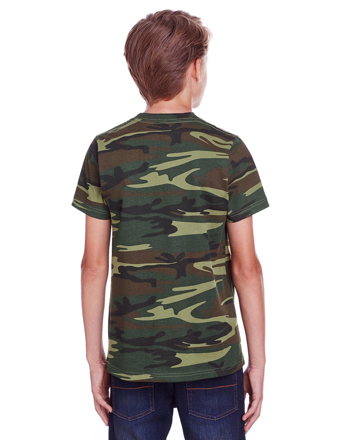 C52207 Code Five Youth Camo T-Shirt - Back Image