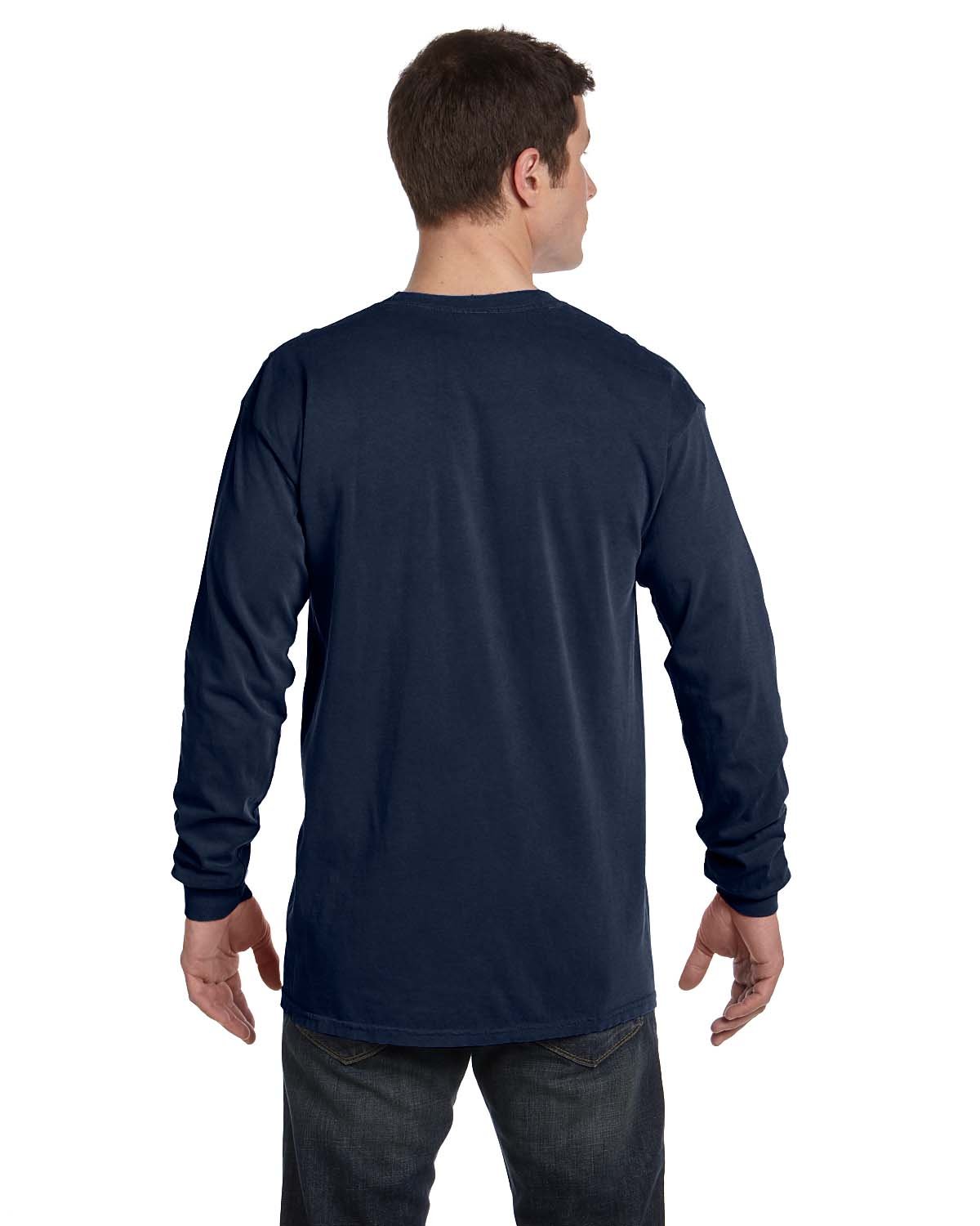 Comfort Colors Embroidery C6014 Adult Heavyweight Long-Sleeve T-Shirt - Back Image