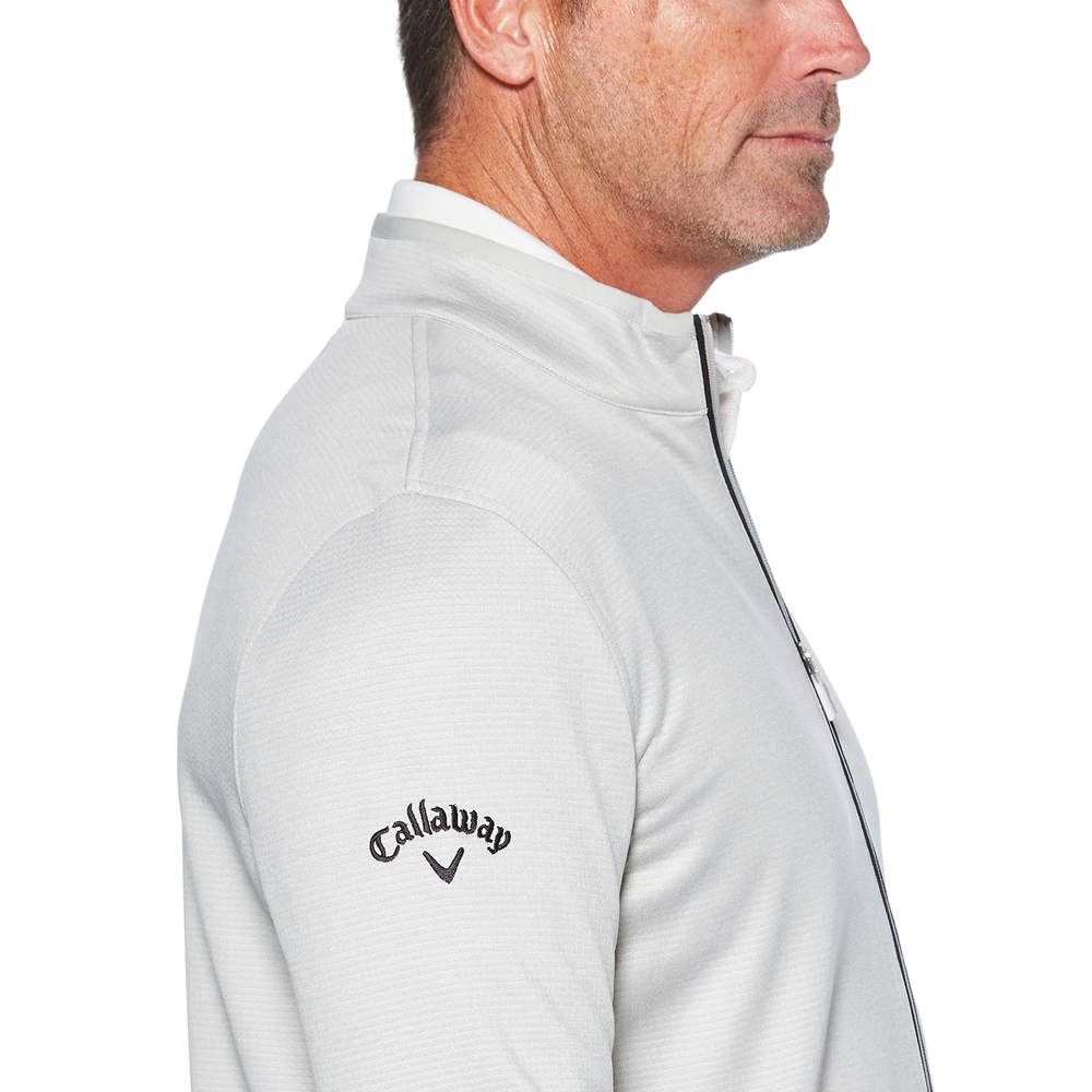 CGM503 Callaway Men's Full Zip Waffle Fleece Jacket - Siide Image