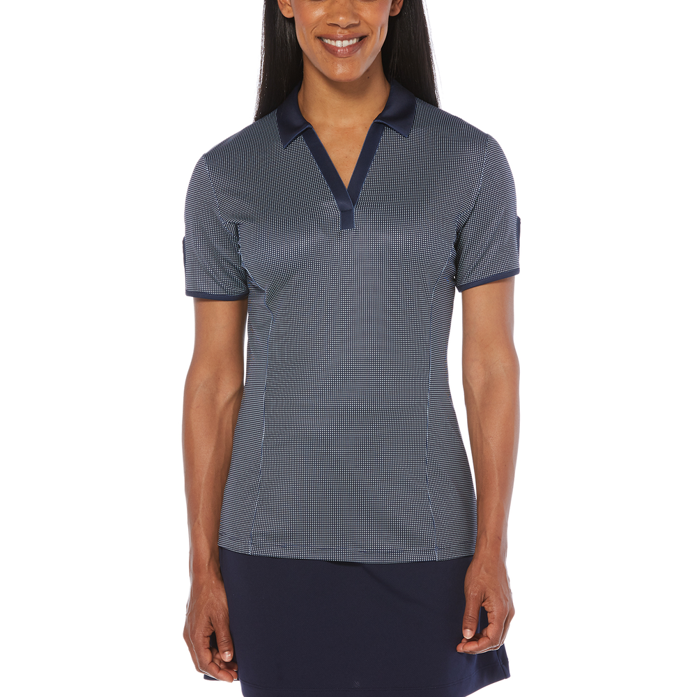 CGW747 Callaway Ladies' Gingham Polo Zoom Image