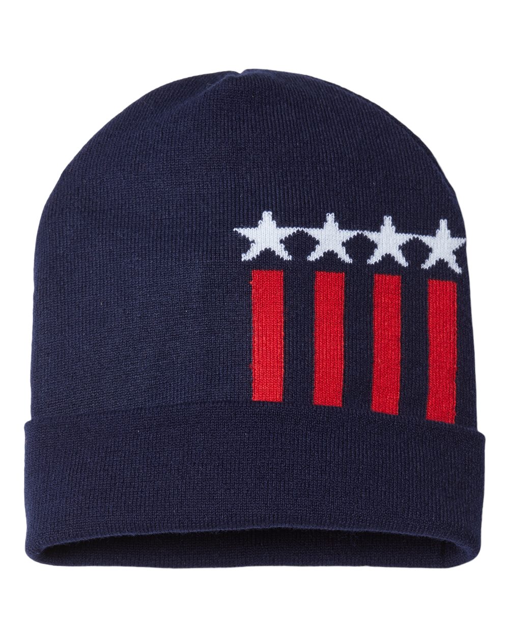 RK12 CAP AMERICA USA-Made Patriotic Cuffed Beanie RK12 CAP AMERICA USA-Made Patriotic Cuffed Beanie