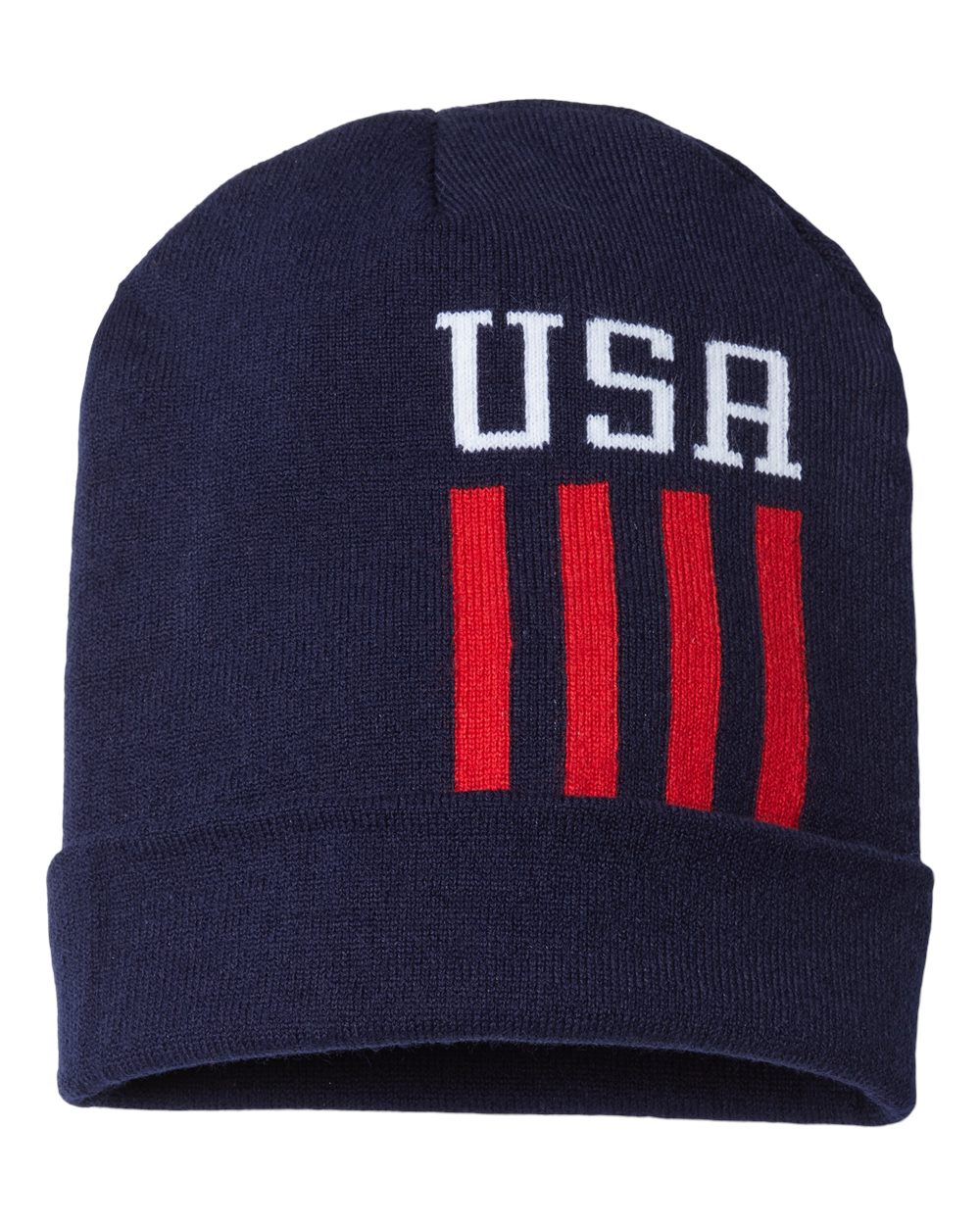 RK12 CAP AMERICA USA-Made Patriotic Cuffed Beanie RK12 CAP AMERICA USA-Made Patriotic Cuffed Beanie