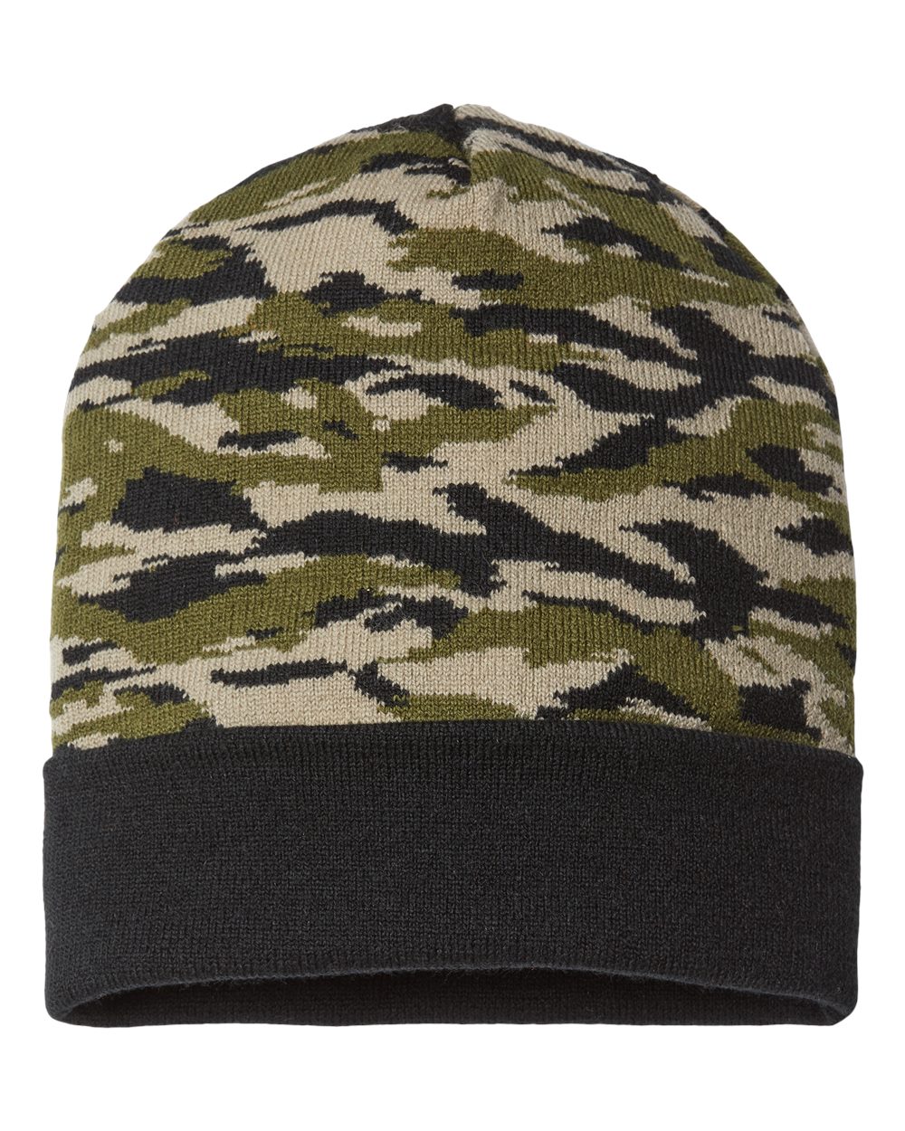 RKC12 CAP AMERICA USA-Made Camo Cuffed Beanie