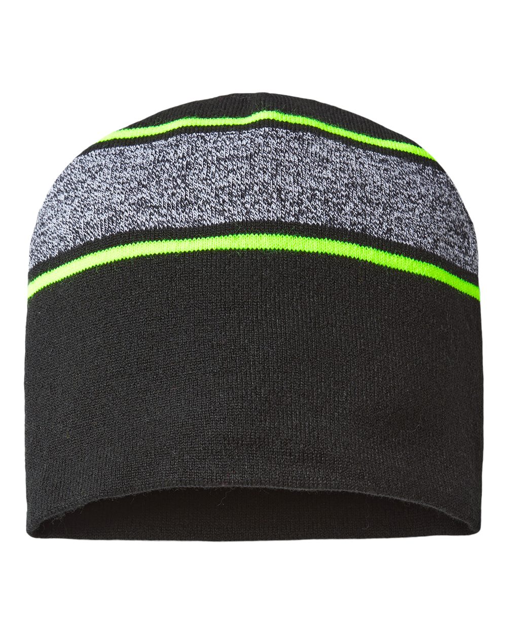 RKV9 CAP AMERICA USA-Made Variegated Striped Beanie RKV9 CAP AMERICA USA-Made Variegated Striped Beanie