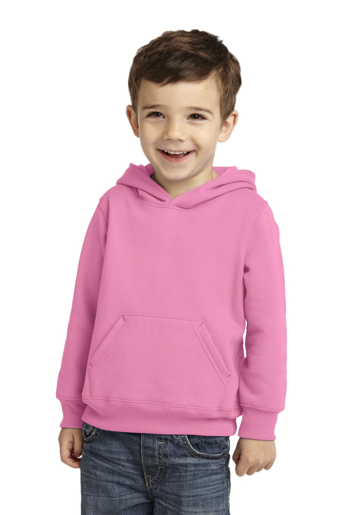 CAR78TH Port & Company Toddler Core Fleece Pullover Hooded Sweatshirt.