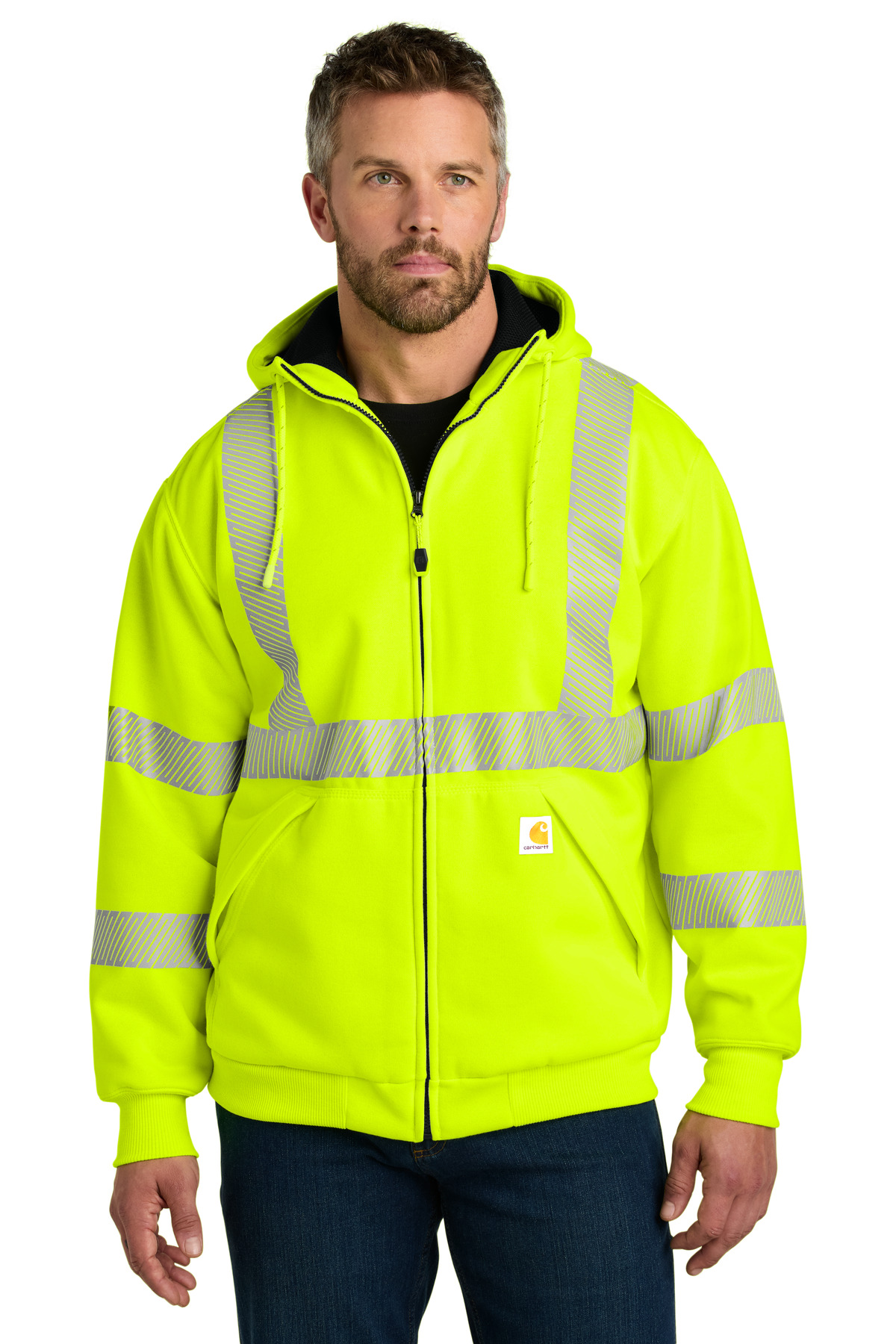 CT104988 Carhartt ANSI 107 Class 3 Lined Full-Zip Sweatshirt CT104988 Carhartt ANSI 107 Class 3 Lined Full-Zip Sweatshirt