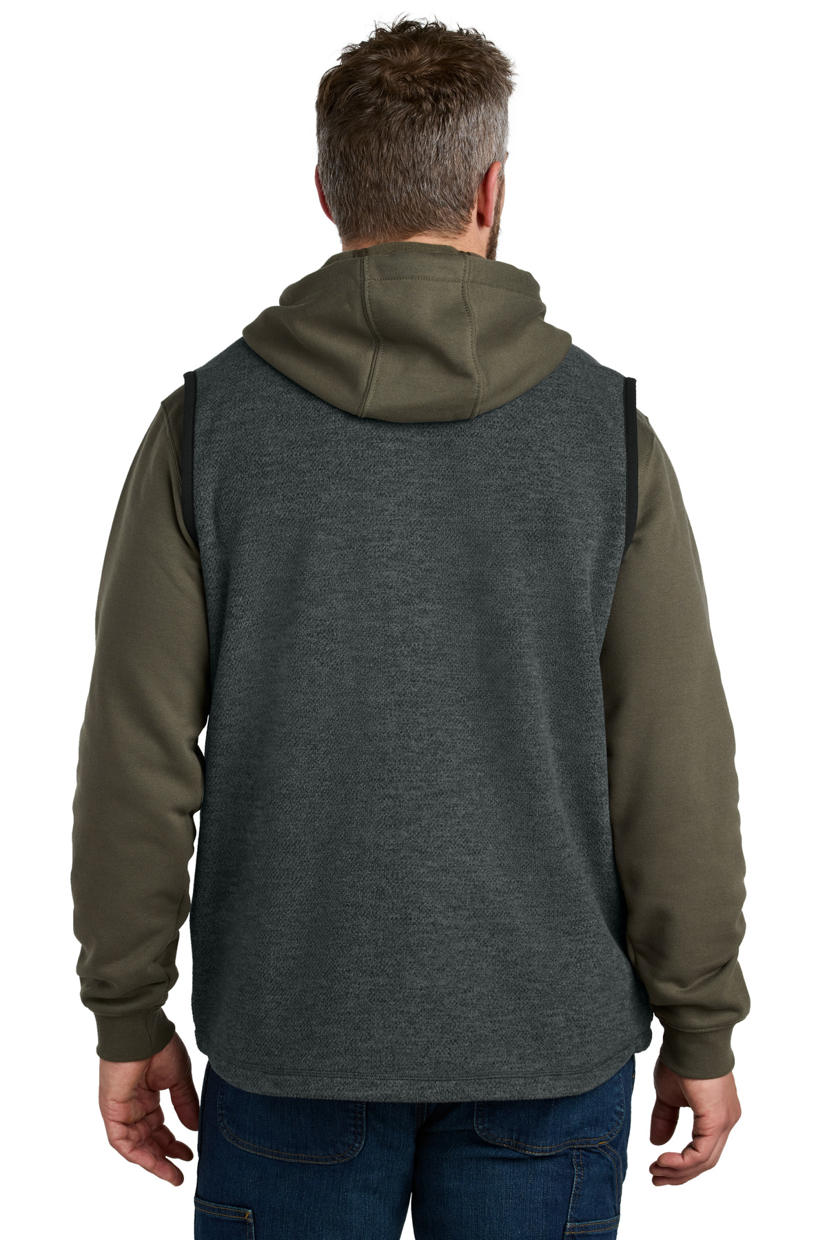 CT106418 Carhartt Textured Fleece Vest - Back Image