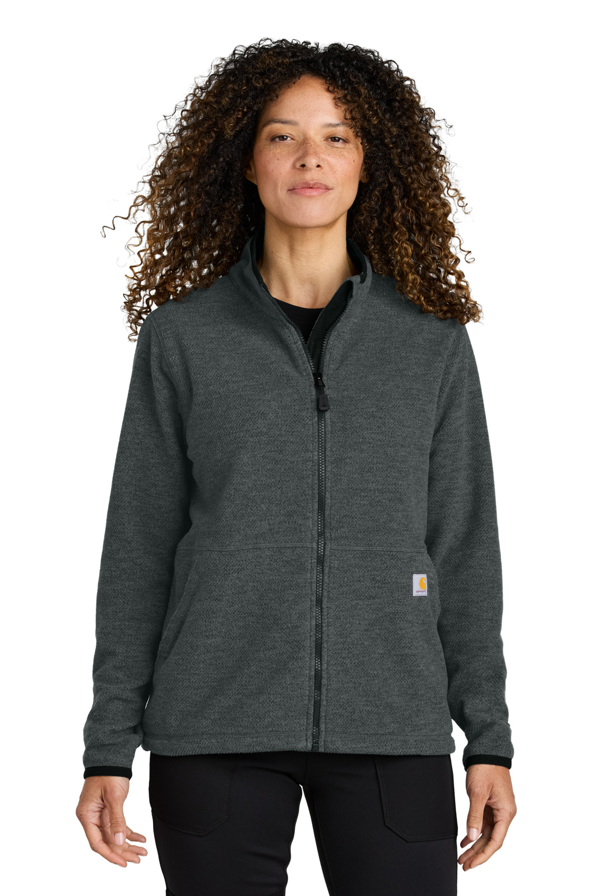 CT106419 Carhartt Womens Textured Full-Zip Fleece Jacket