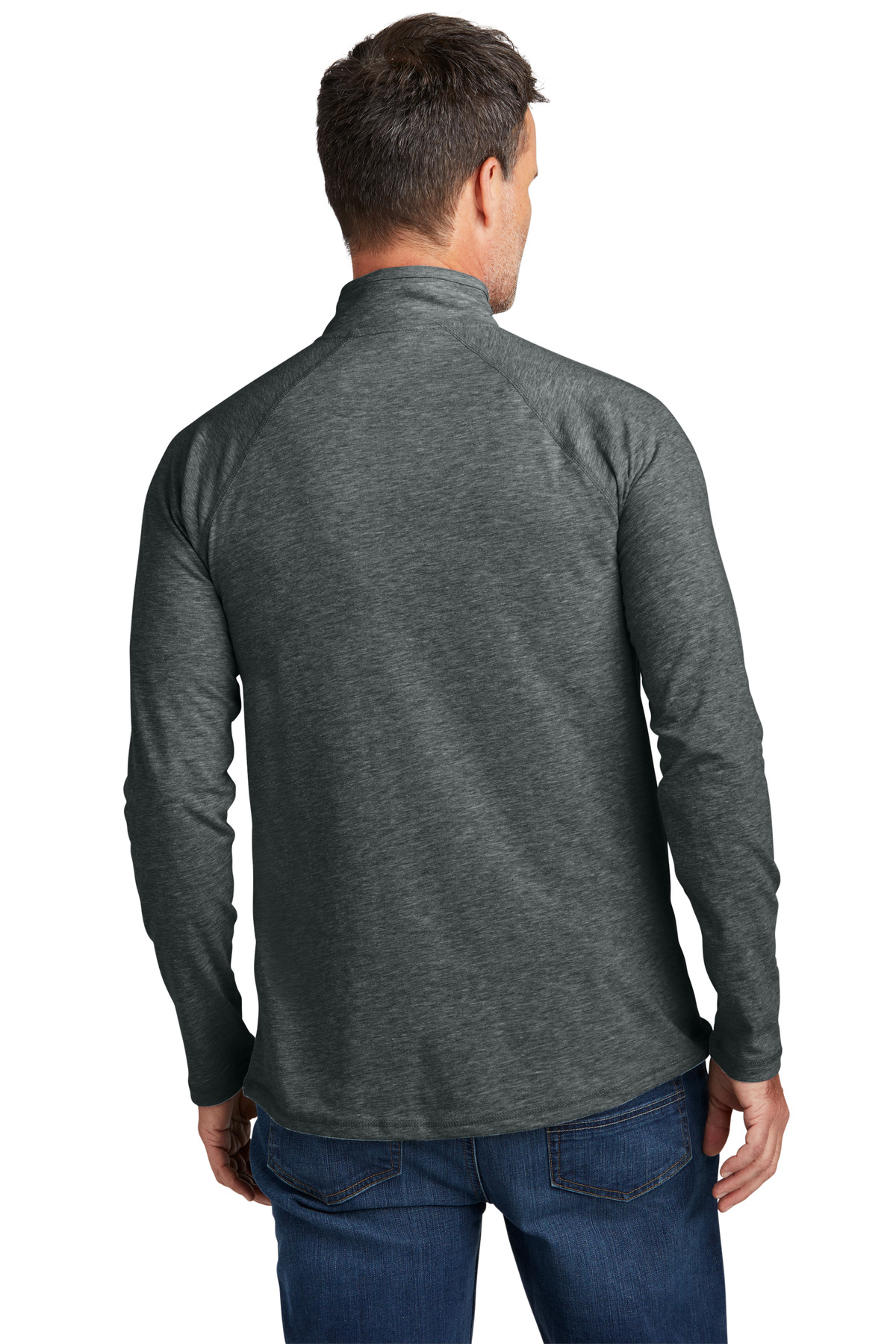 CT106660 Carhartt Force 1/4-Zip Long Sleeve T-Shirt - Back Image