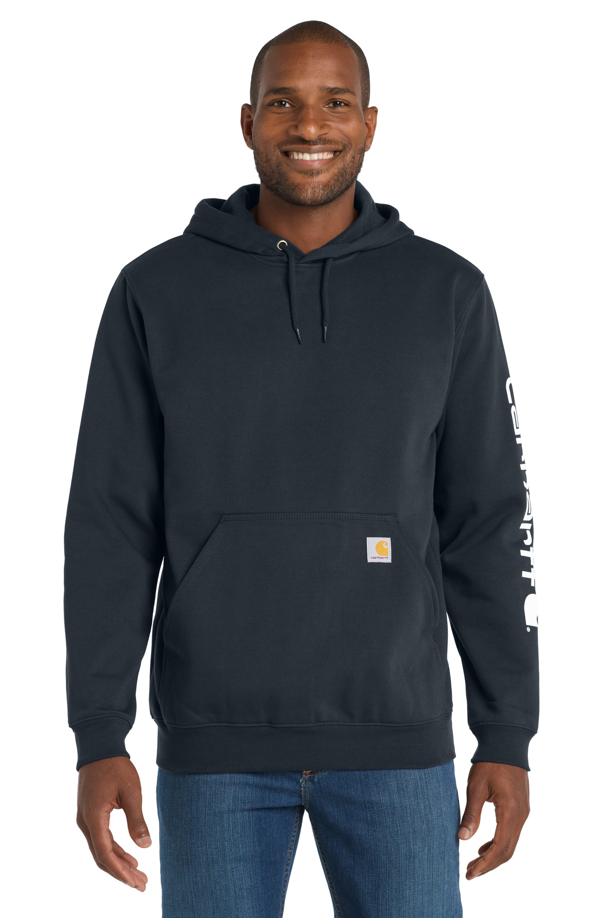 CTK288 Carhartt Midweight Hooded Logo Sweatshirt
